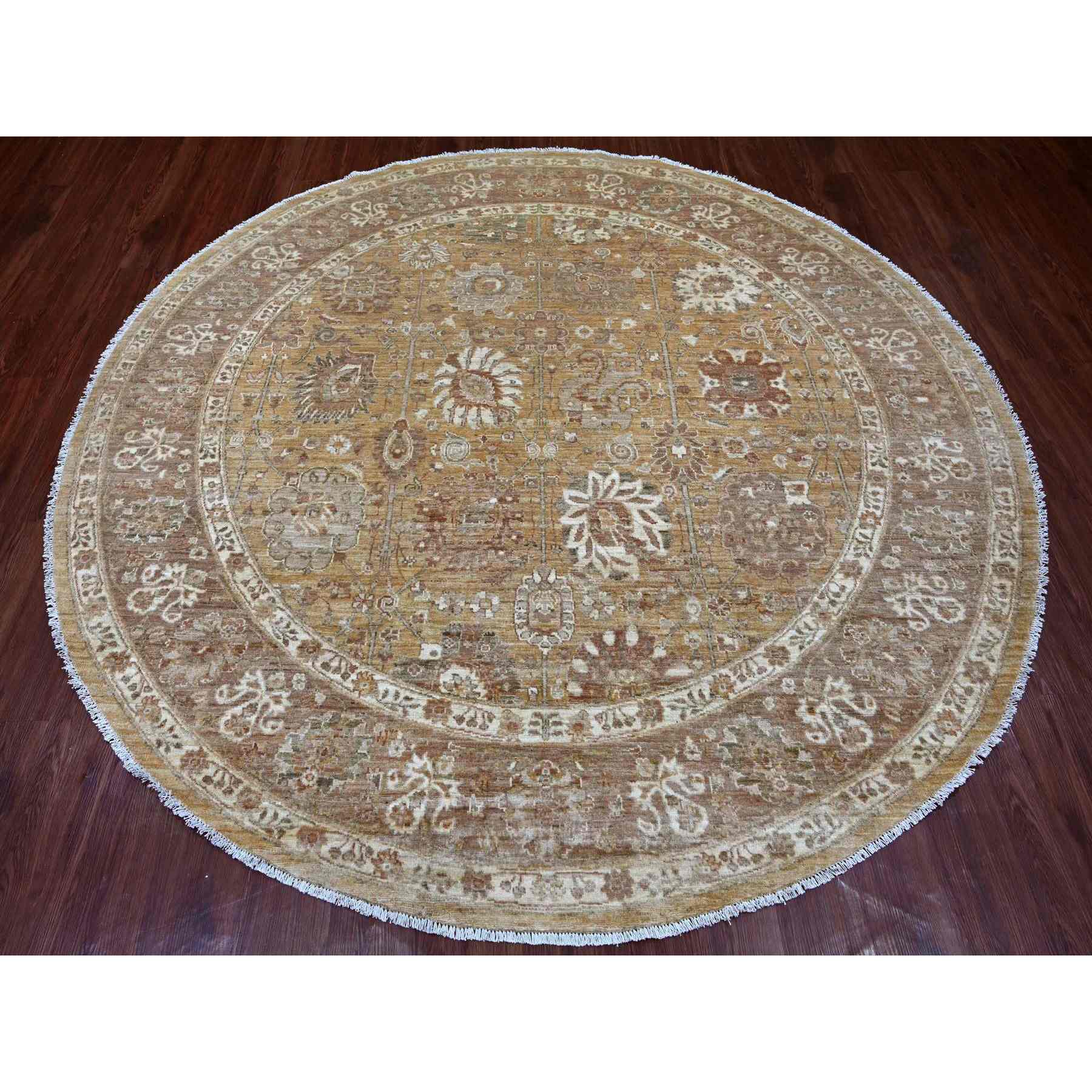 Oushak-And-Peshawar-Hand-Knotted-Rug-109435