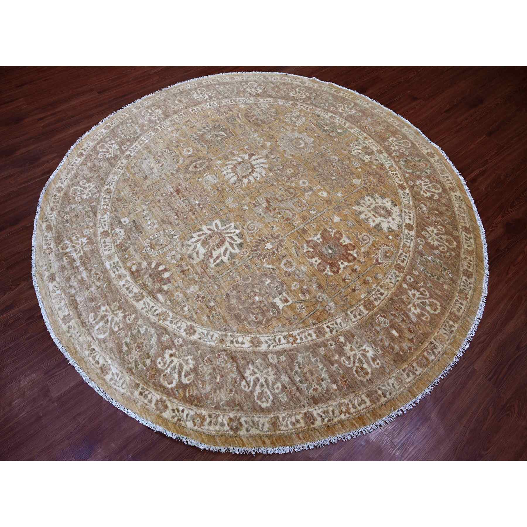 Oushak-And-Peshawar-Hand-Knotted-Rug-109435