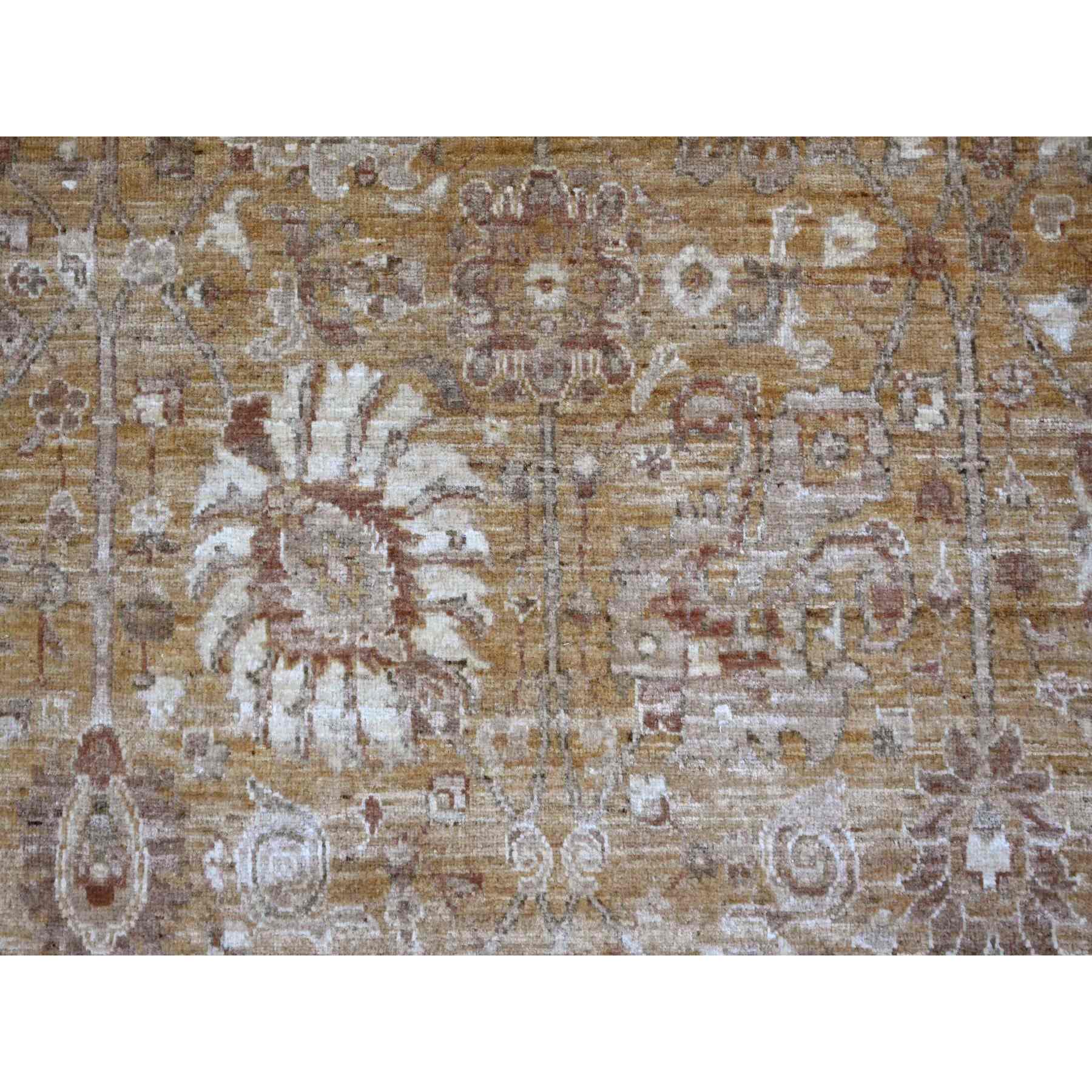 Oushak-And-Peshawar-Hand-Knotted-Rug-109435