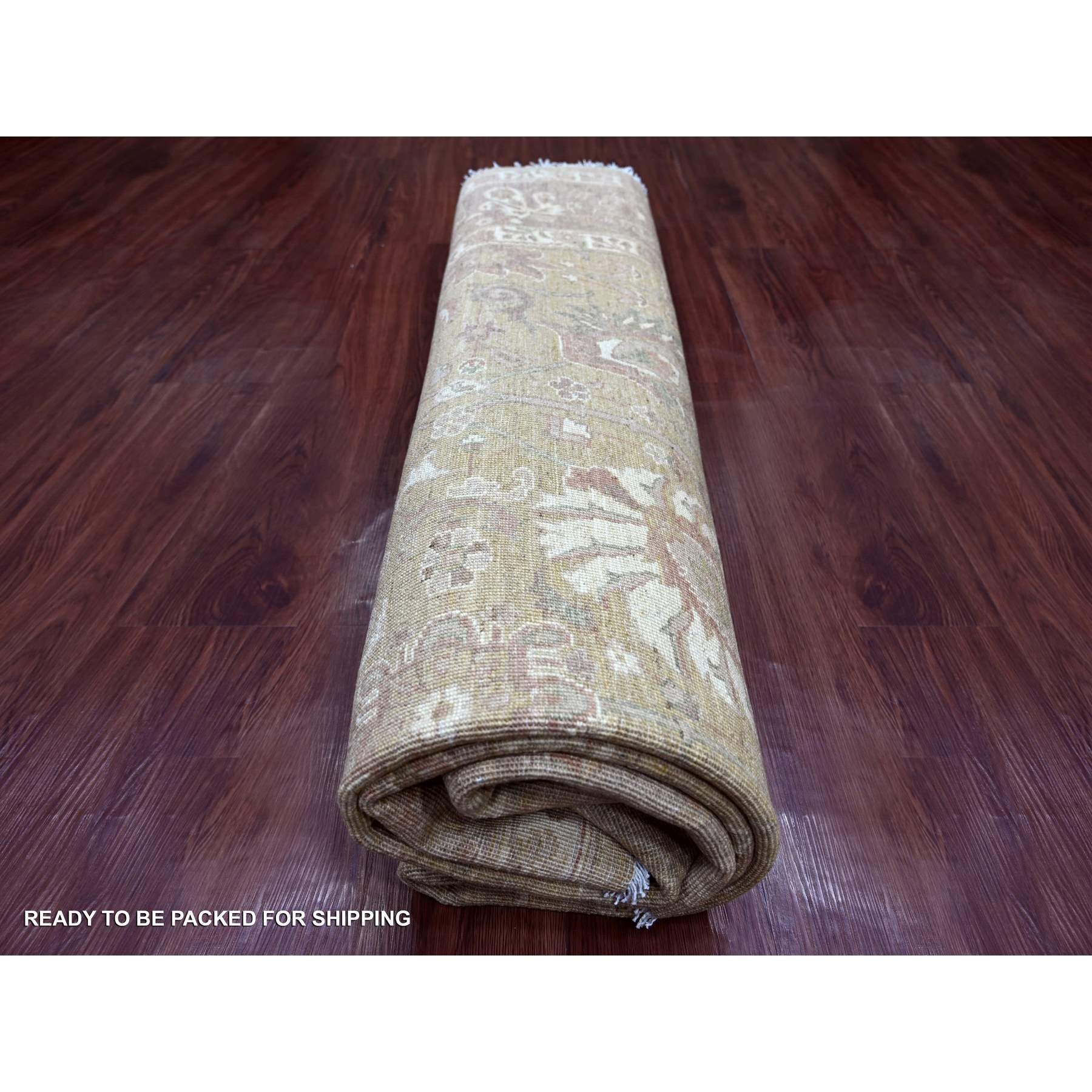 Oushak-And-Peshawar-Hand-Knotted-Rug-109435