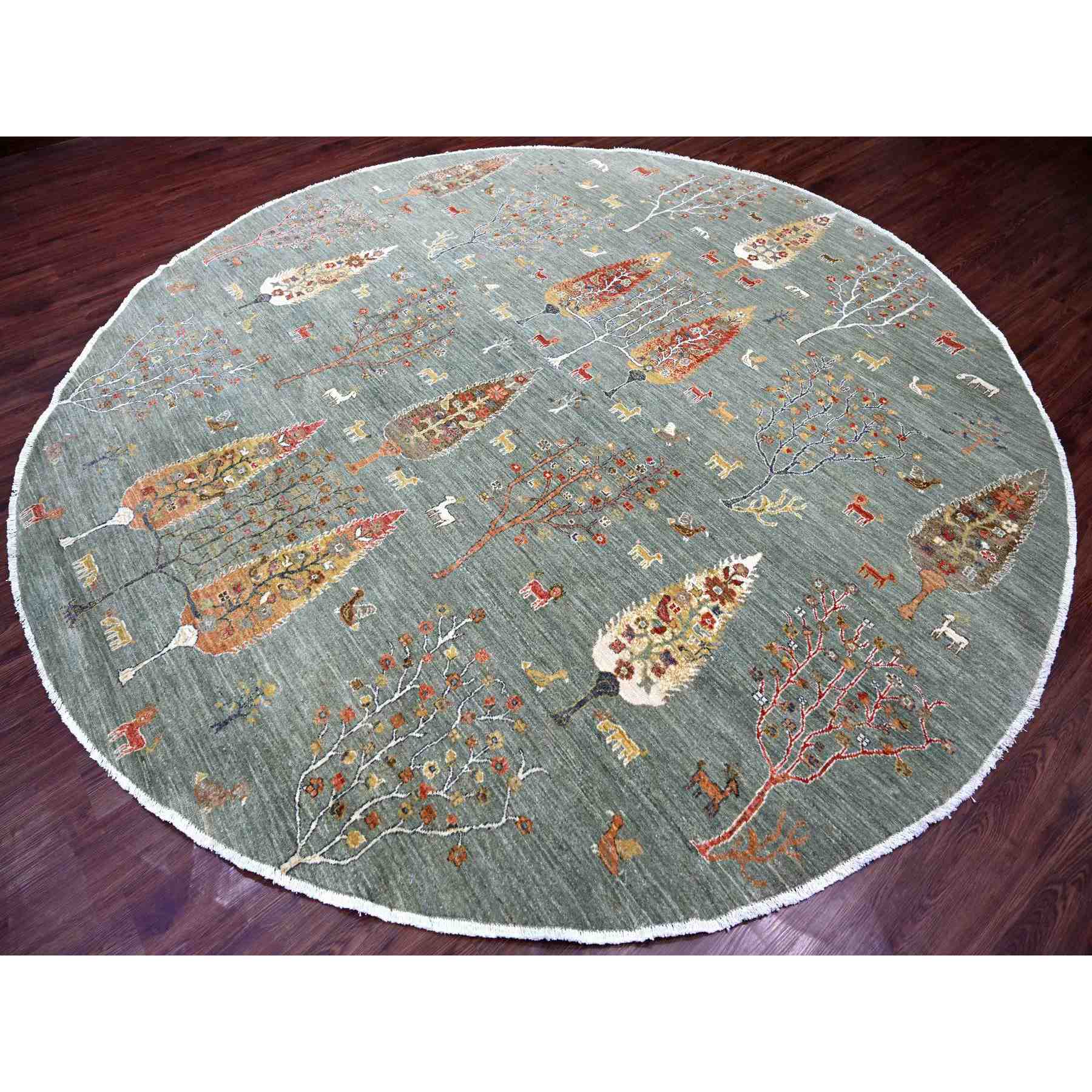 Oushak-And-Peshawar-Hand-Knotted-Rug-109440
