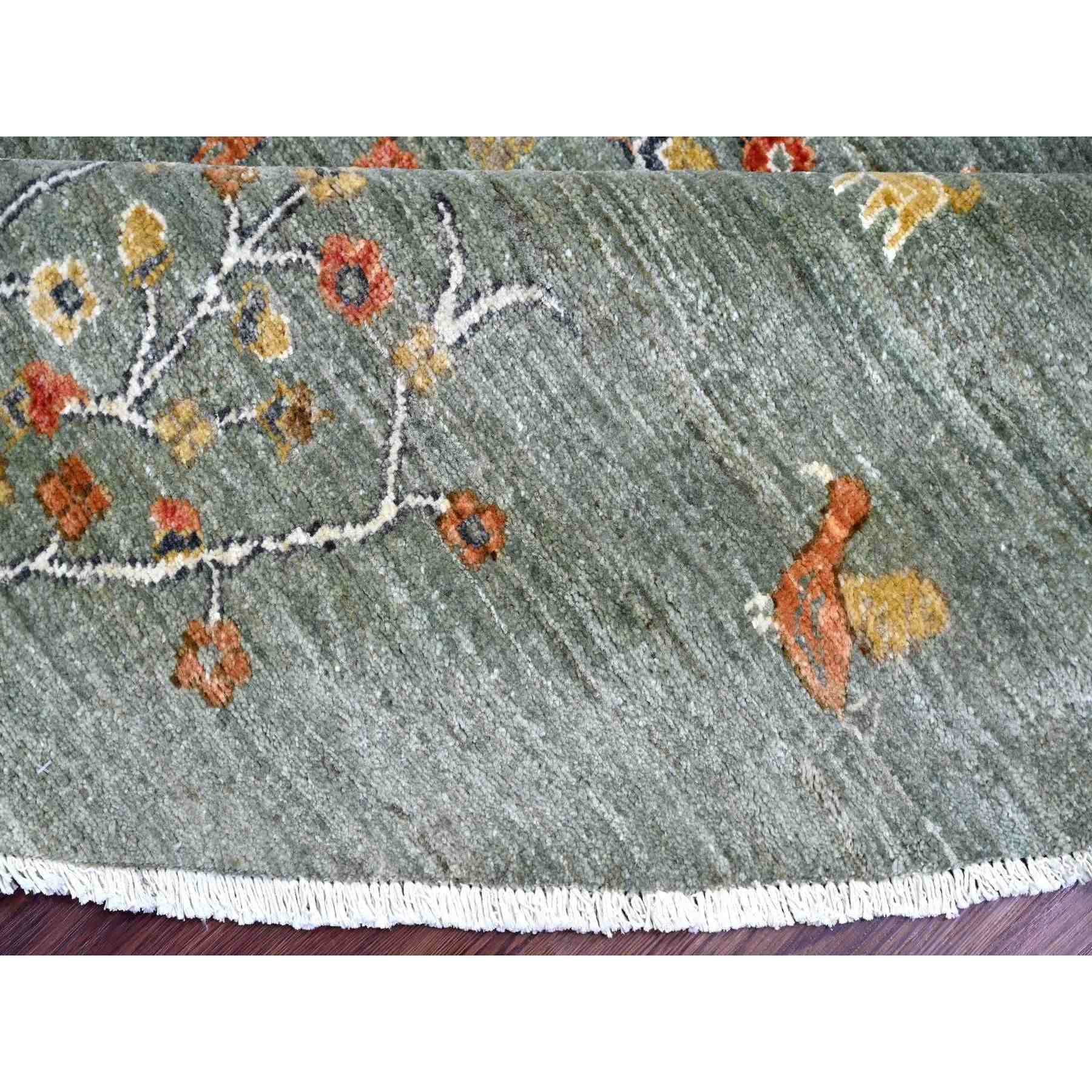 Oushak-And-Peshawar-Hand-Knotted-Rug-109440