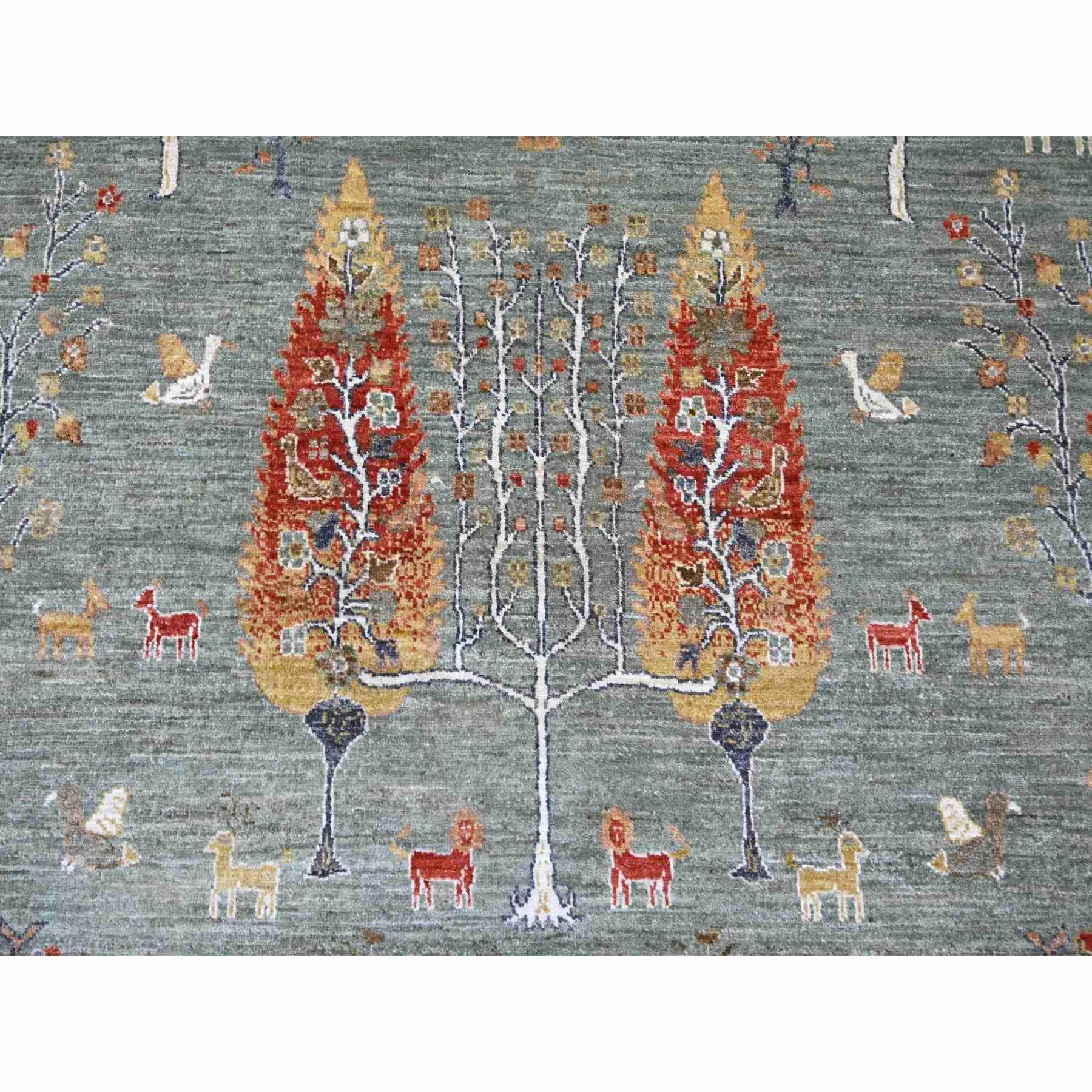 Oushak-And-Peshawar-Hand-Knotted-Rug-109440