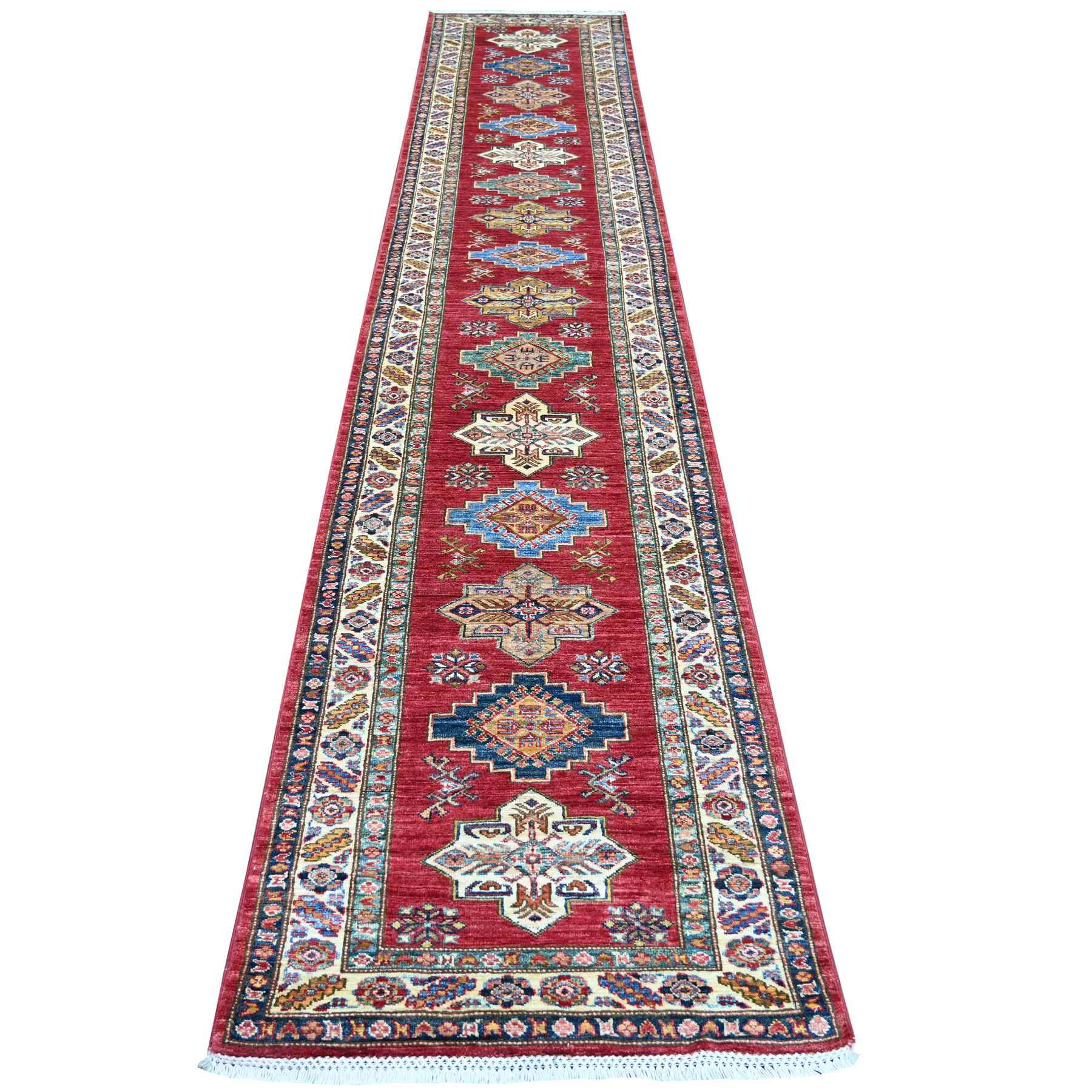 Tribal-Geometric-Hand-Knotted-Rug-107500