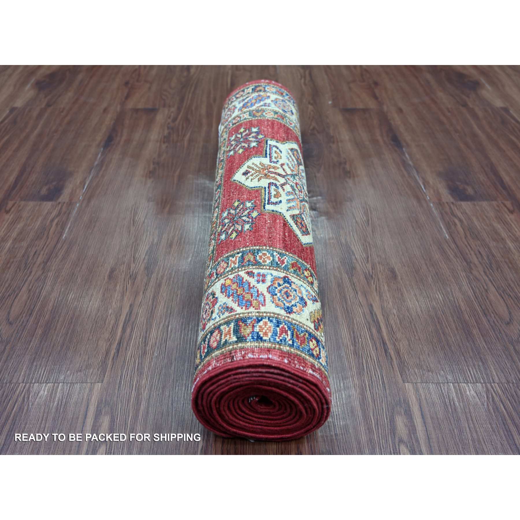 Tribal-Geometric-Hand-Knotted-Rug-107500