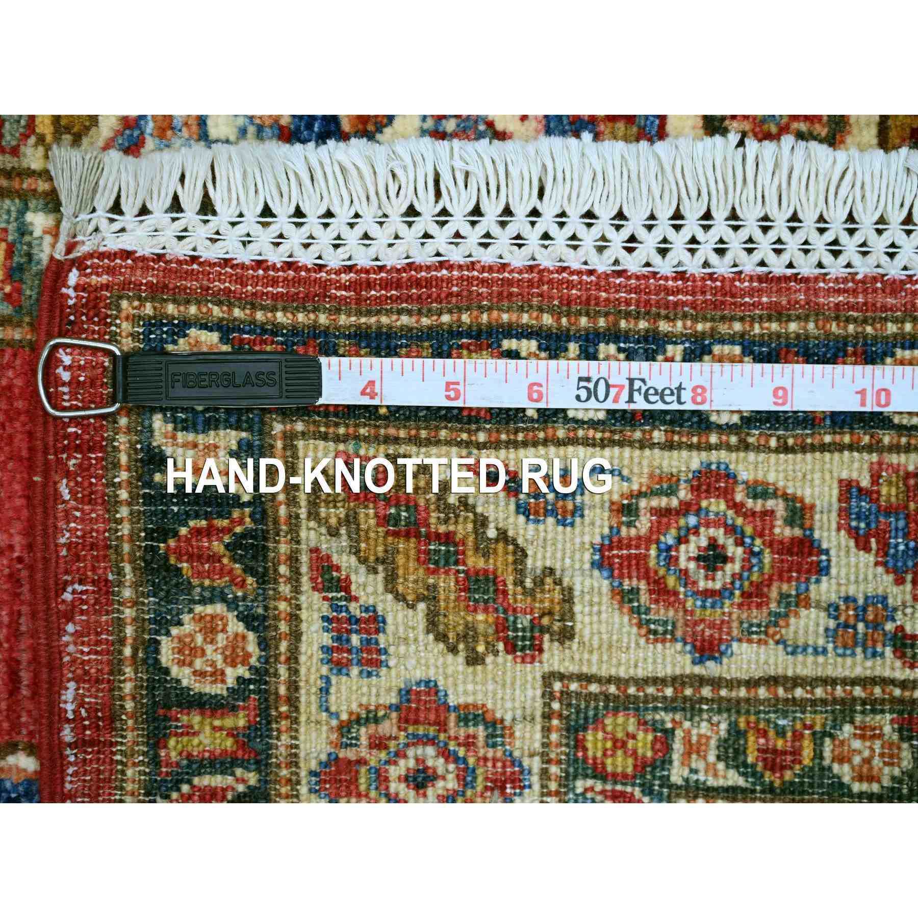 Tribal-Geometric-Hand-Knotted-Rug-107500