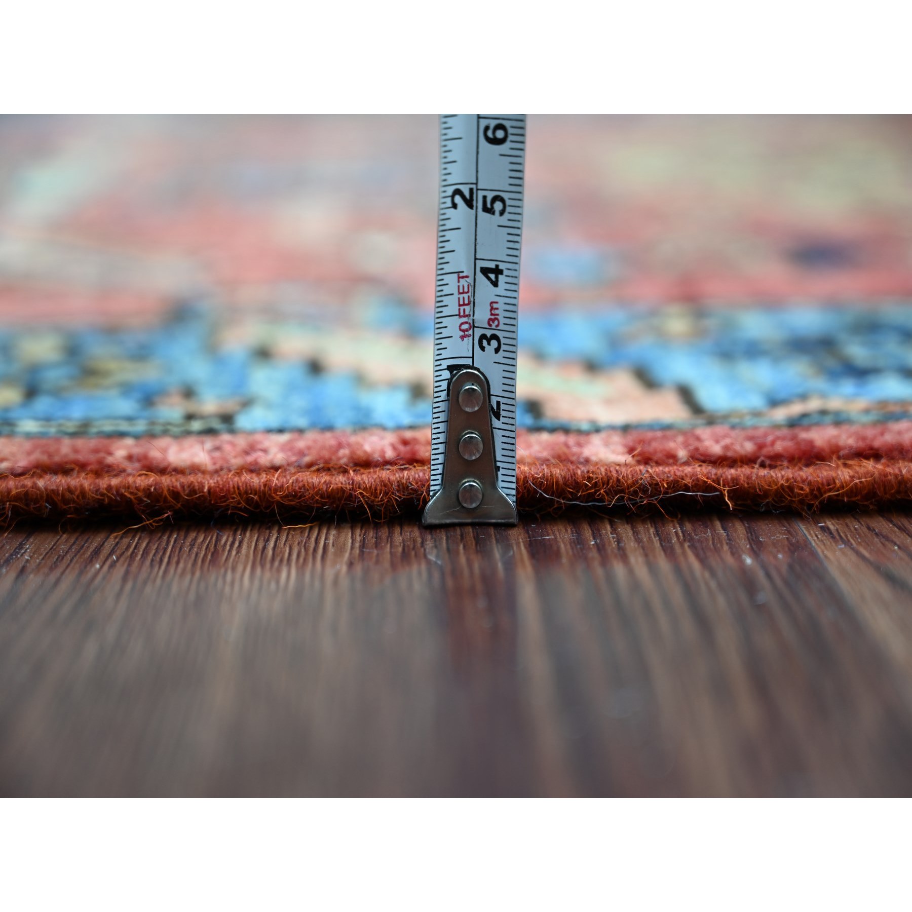 Tribal-Geometric-Hand-Knotted-Rug-107505
