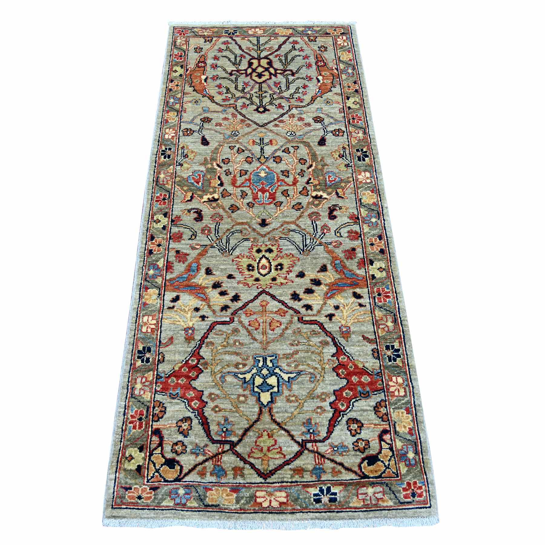 Tribal-Geometric-Hand-Knotted-Rug-107520