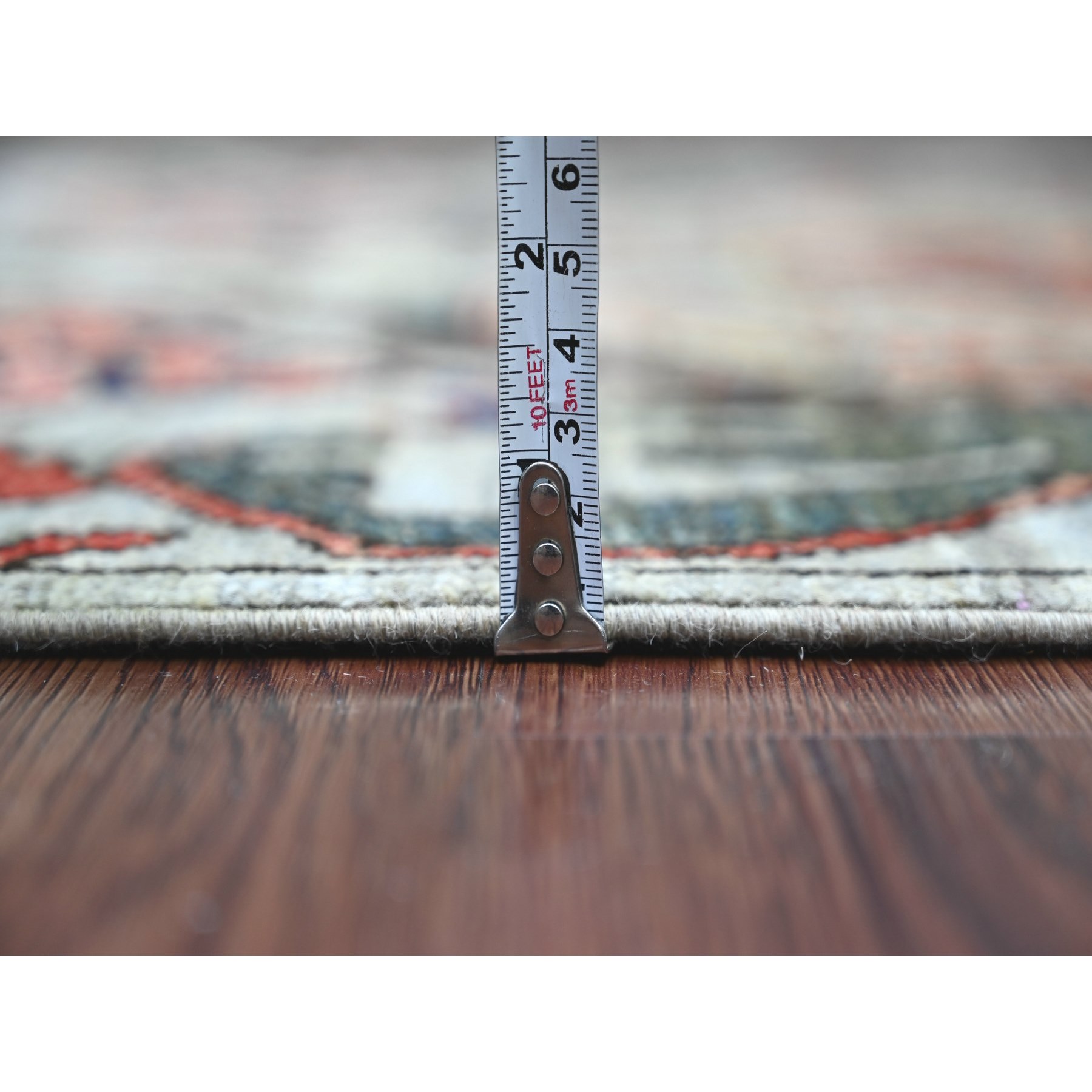 Tribal-Geometric-Hand-Knotted-Rug-107525