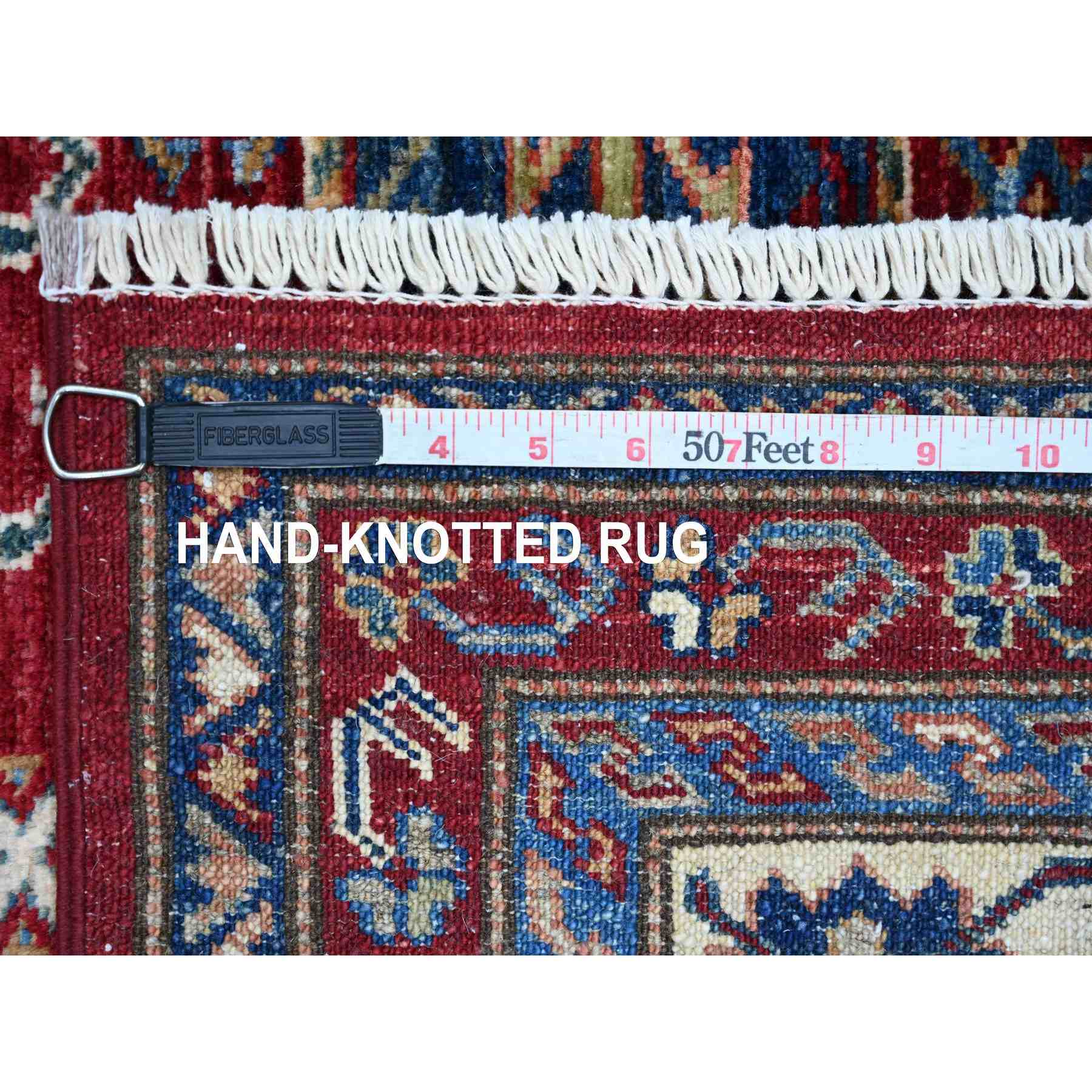 Tribal-Geometric-Hand-Knotted-Rug-107765
