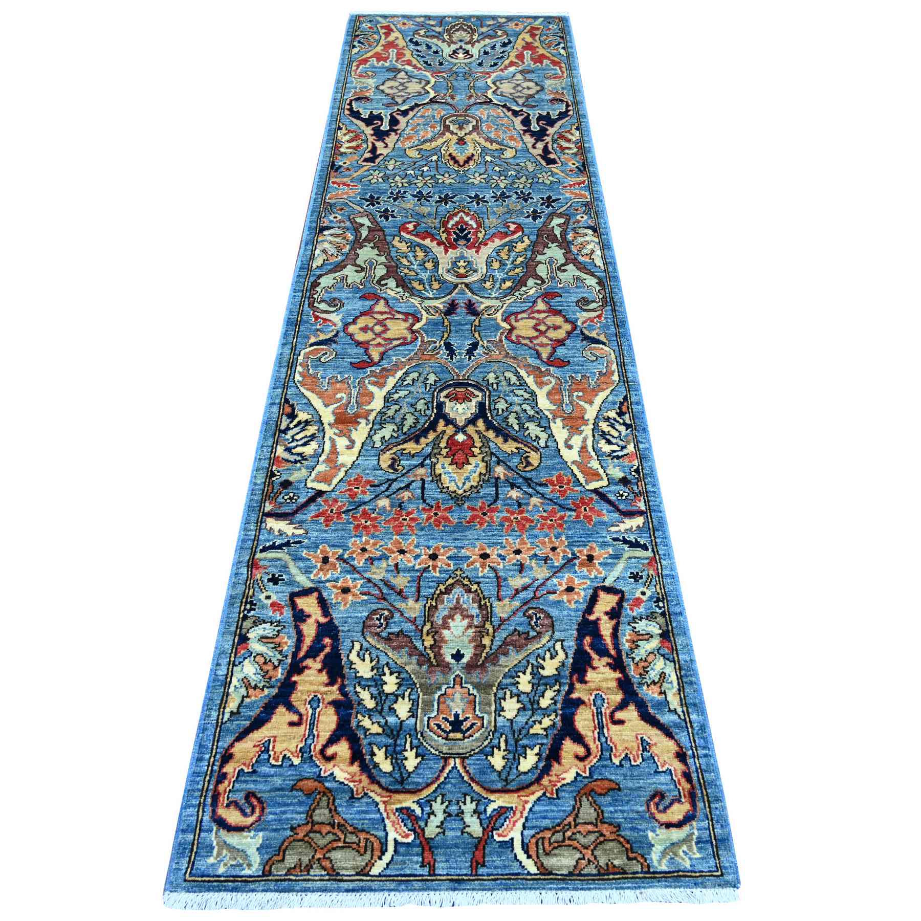 Tribal-Geometric-Hand-Knotted-Rug-107895
