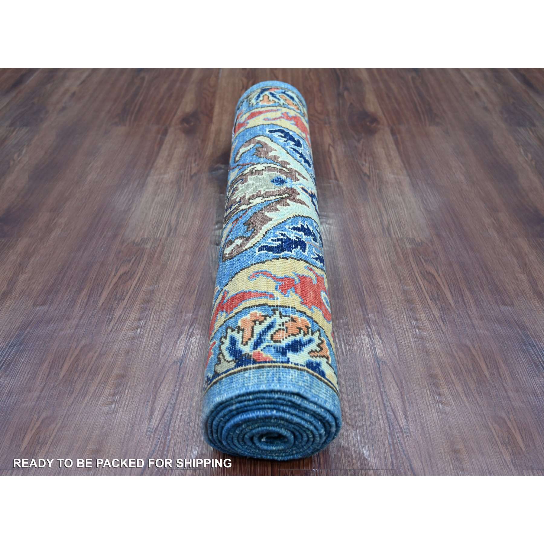 Tribal-Geometric-Hand-Knotted-Rug-107895