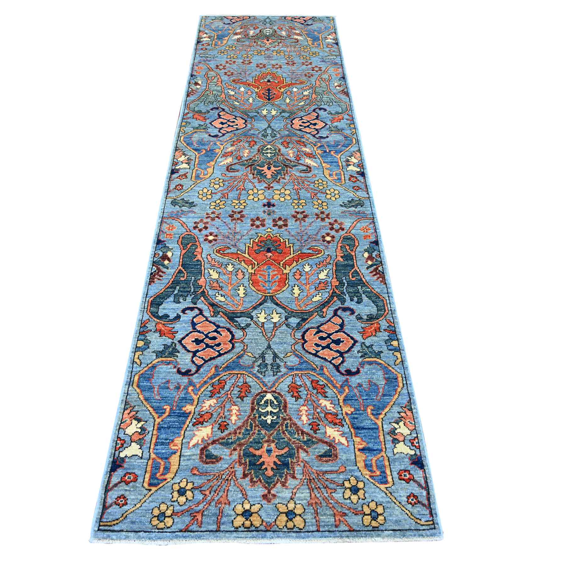 Tribal-Geometric-Hand-Knotted-Rug-107910