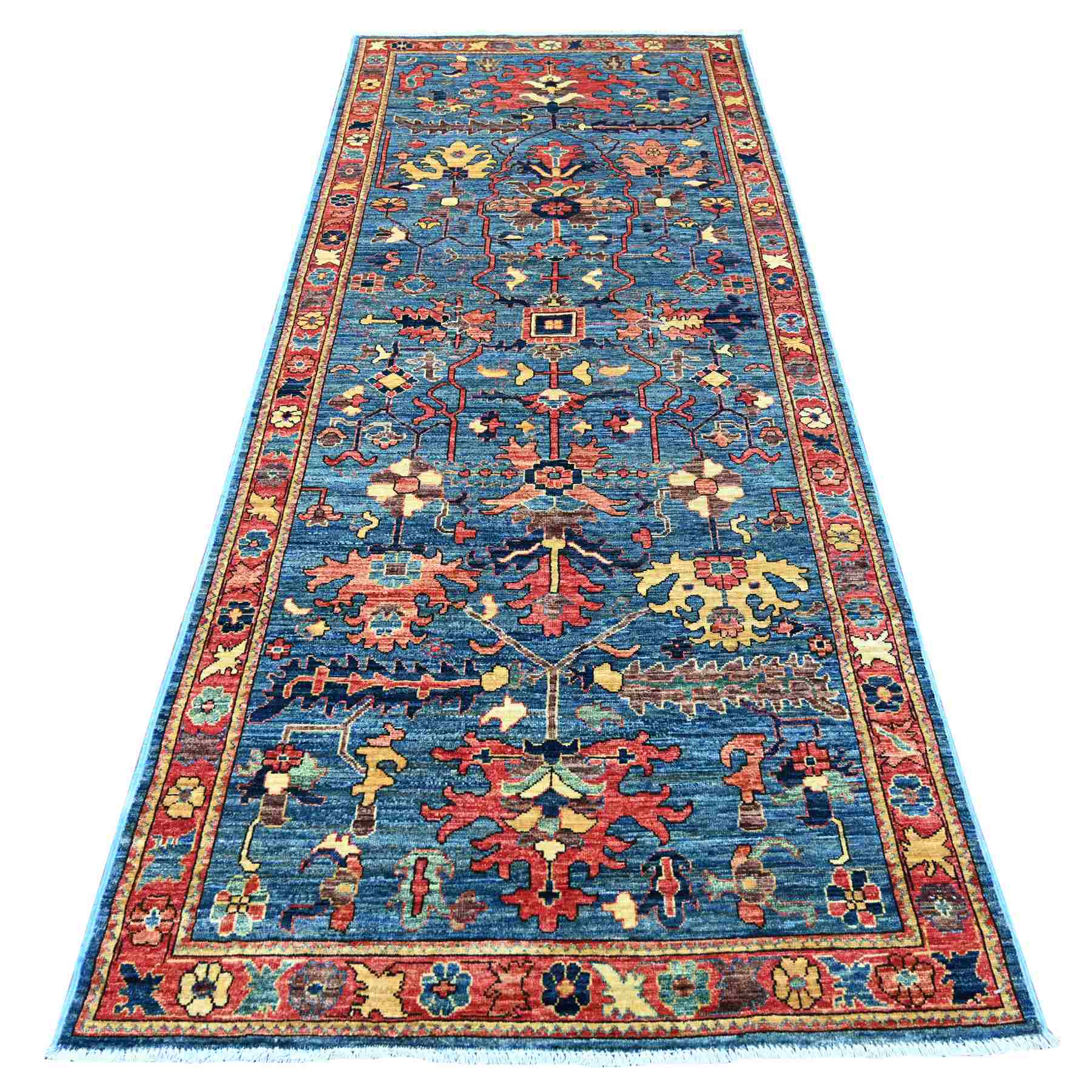 Tribal-Geometric-Hand-Knotted-Rug-107985