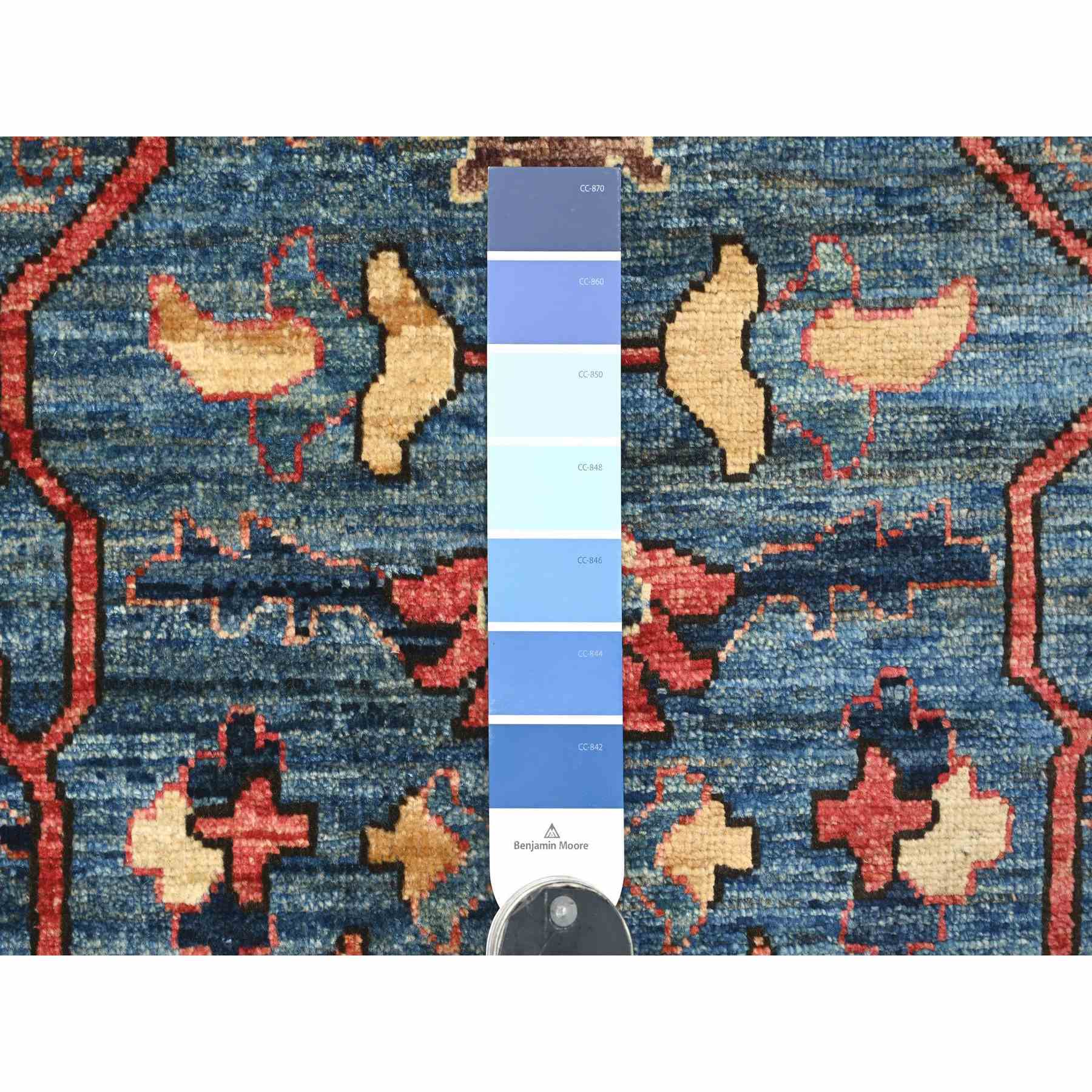 Tribal-Geometric-Hand-Knotted-Rug-107985