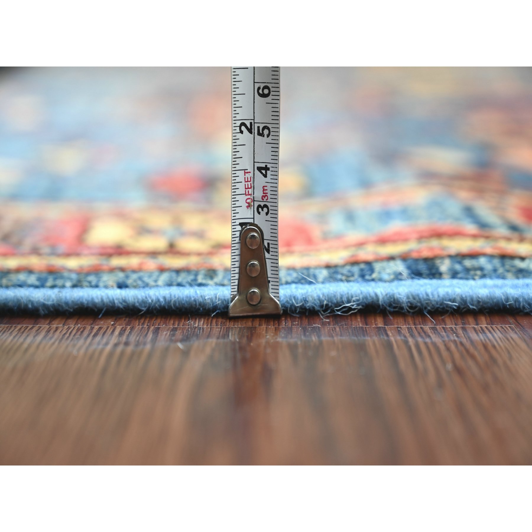 Tribal-Geometric-Hand-Knotted-Rug-107985