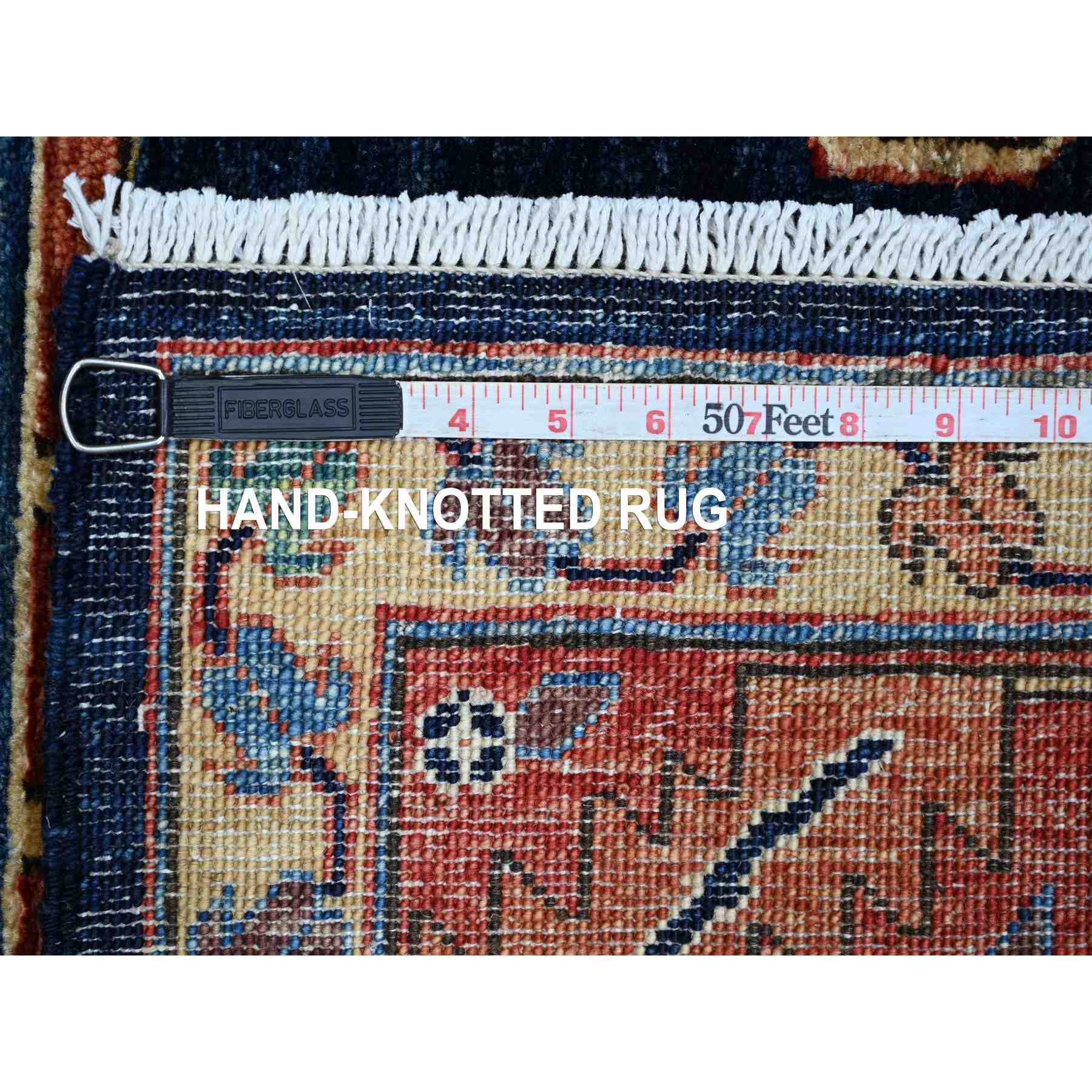 Tribal-Geometric-Hand-Knotted-Rug-108005