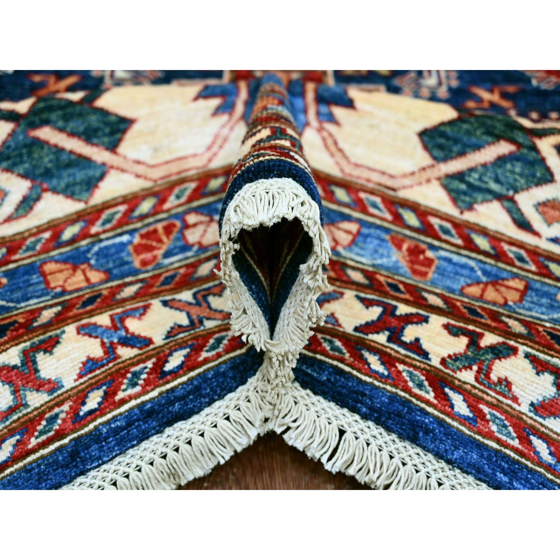 Tribal-Geometric-Hand-Knotted-Rug-108110