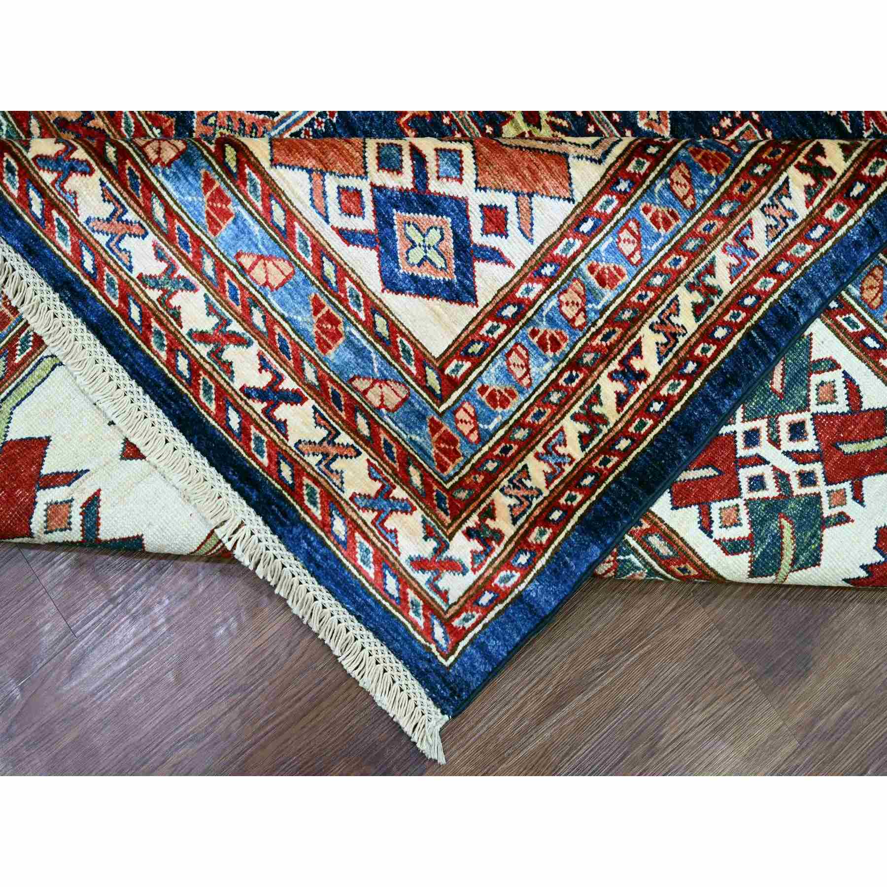 Tribal-Geometric-Hand-Knotted-Rug-108110