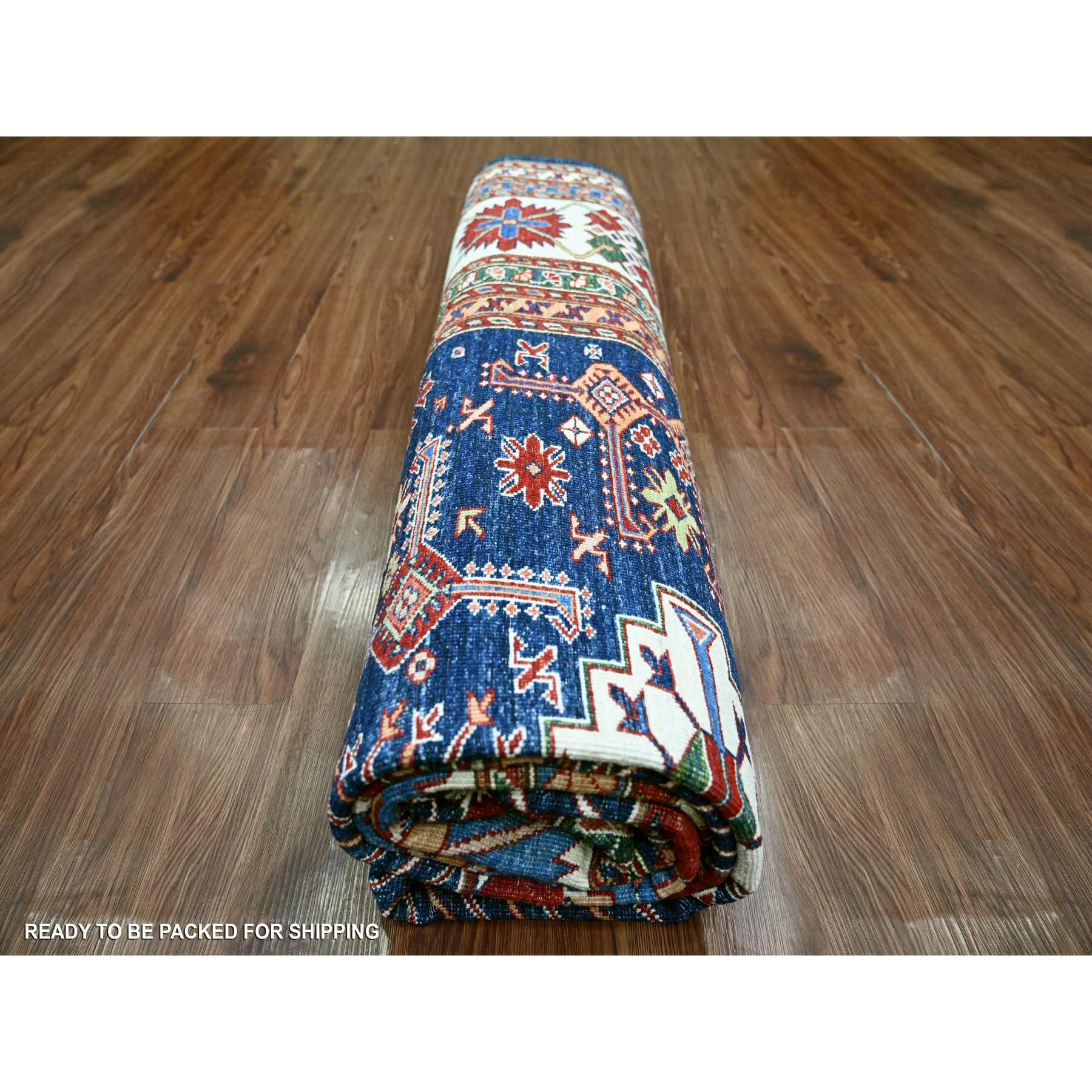Tribal-Geometric-Hand-Knotted-Rug-108110