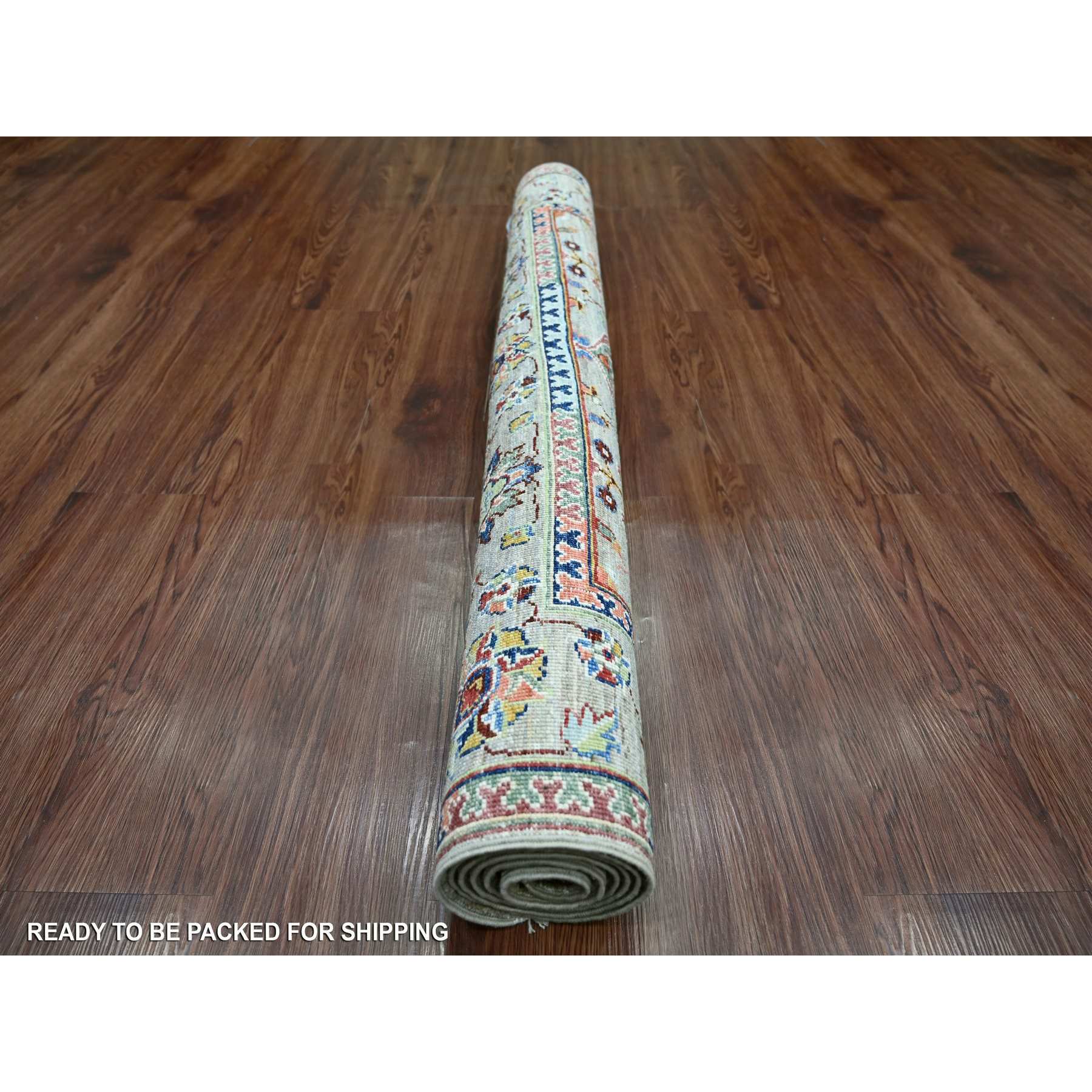 Tribal-Geometric-Hand-Knotted-Rug-108115