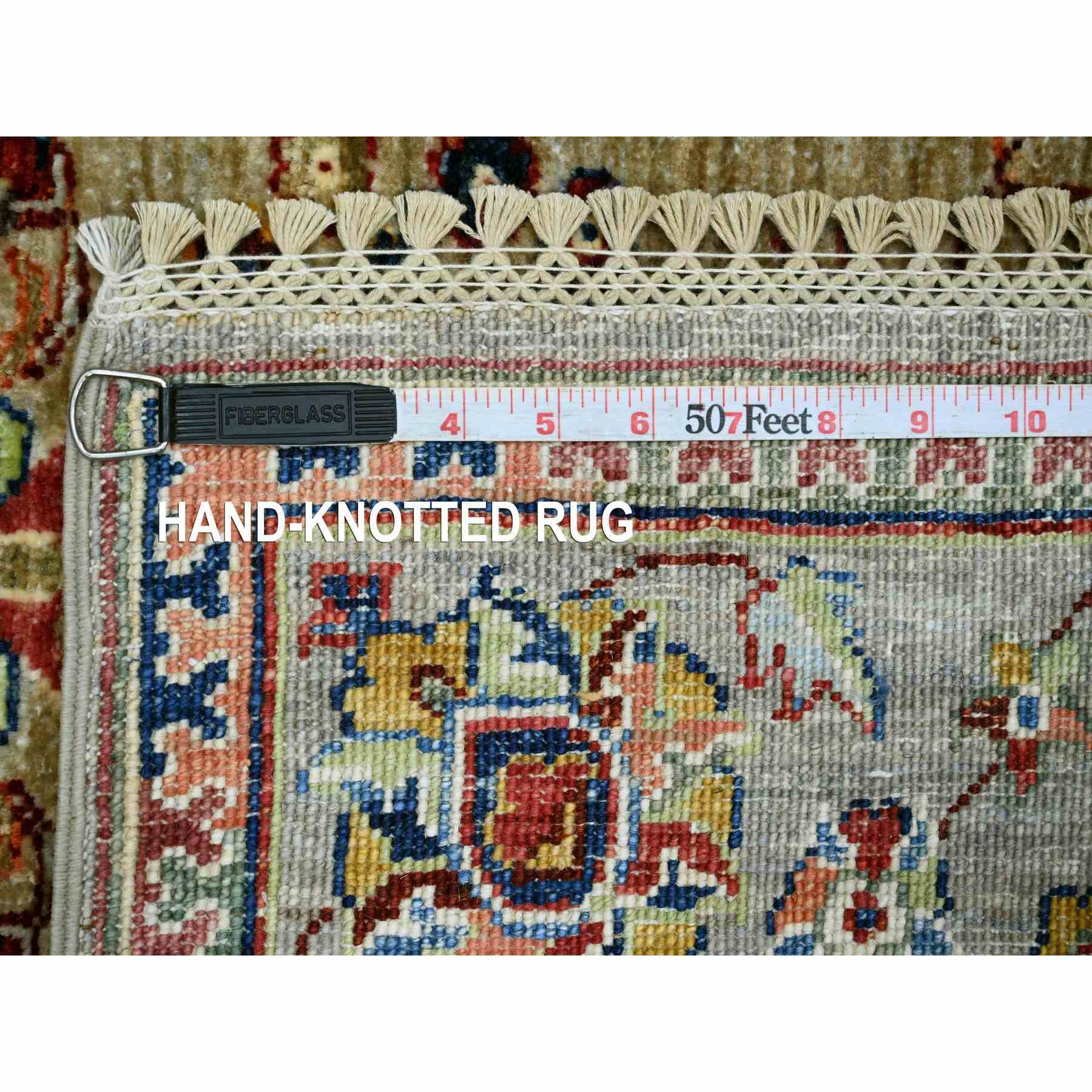 Tribal-Geometric-Hand-Knotted-Rug-108115
