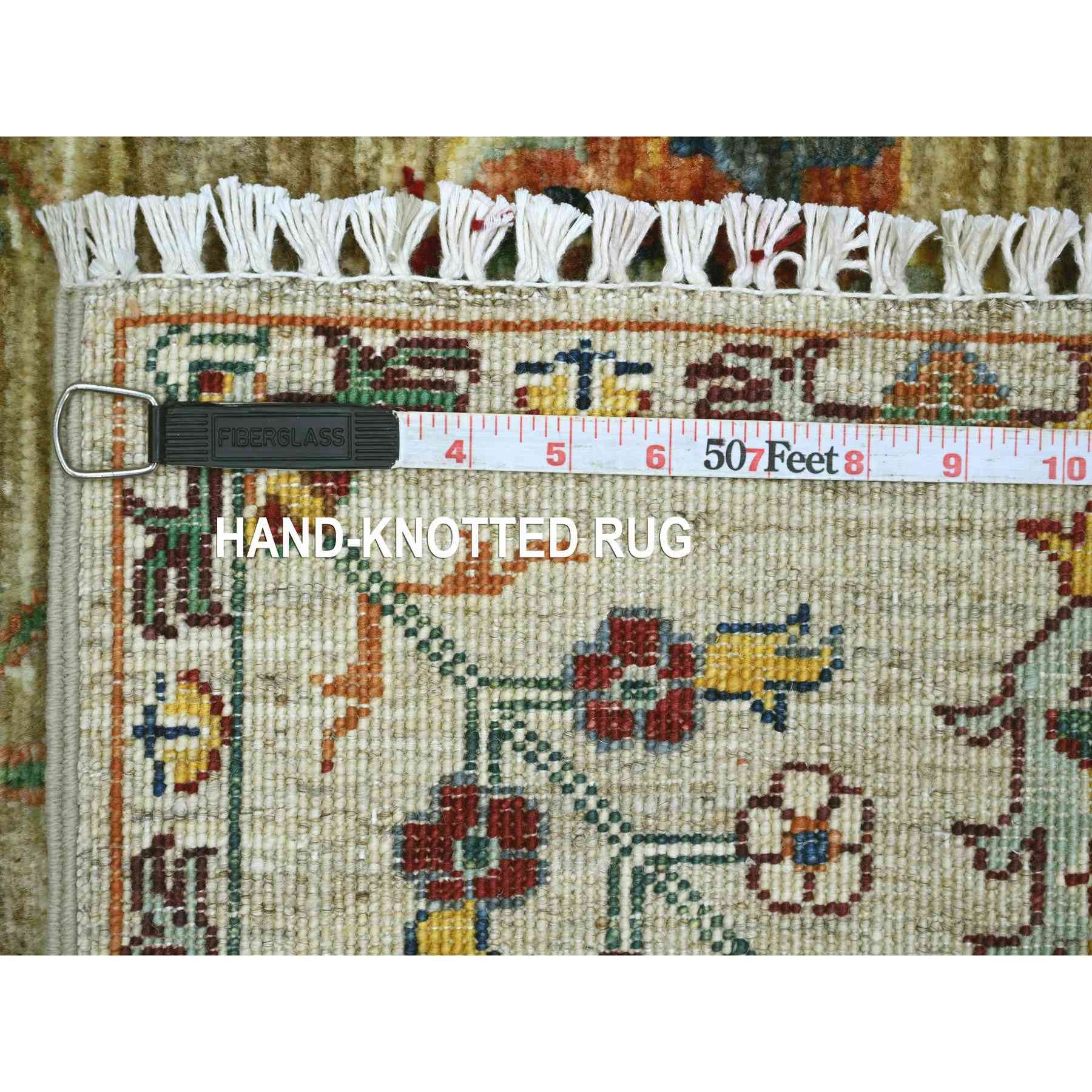 Tribal-Geometric-Hand-Knotted-Rug-108120