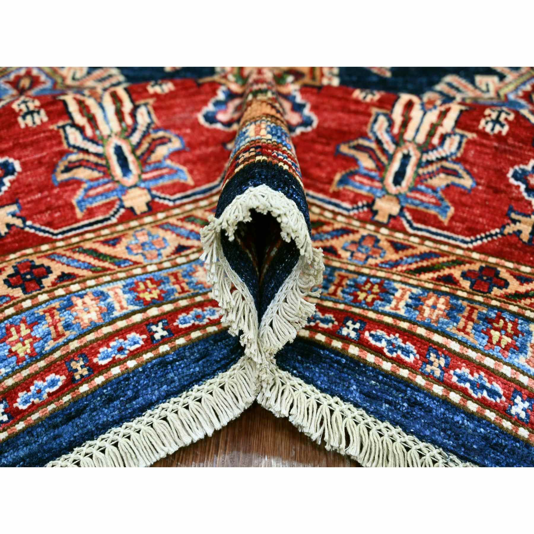Tribal-Geometric-Hand-Knotted-Rug-108125