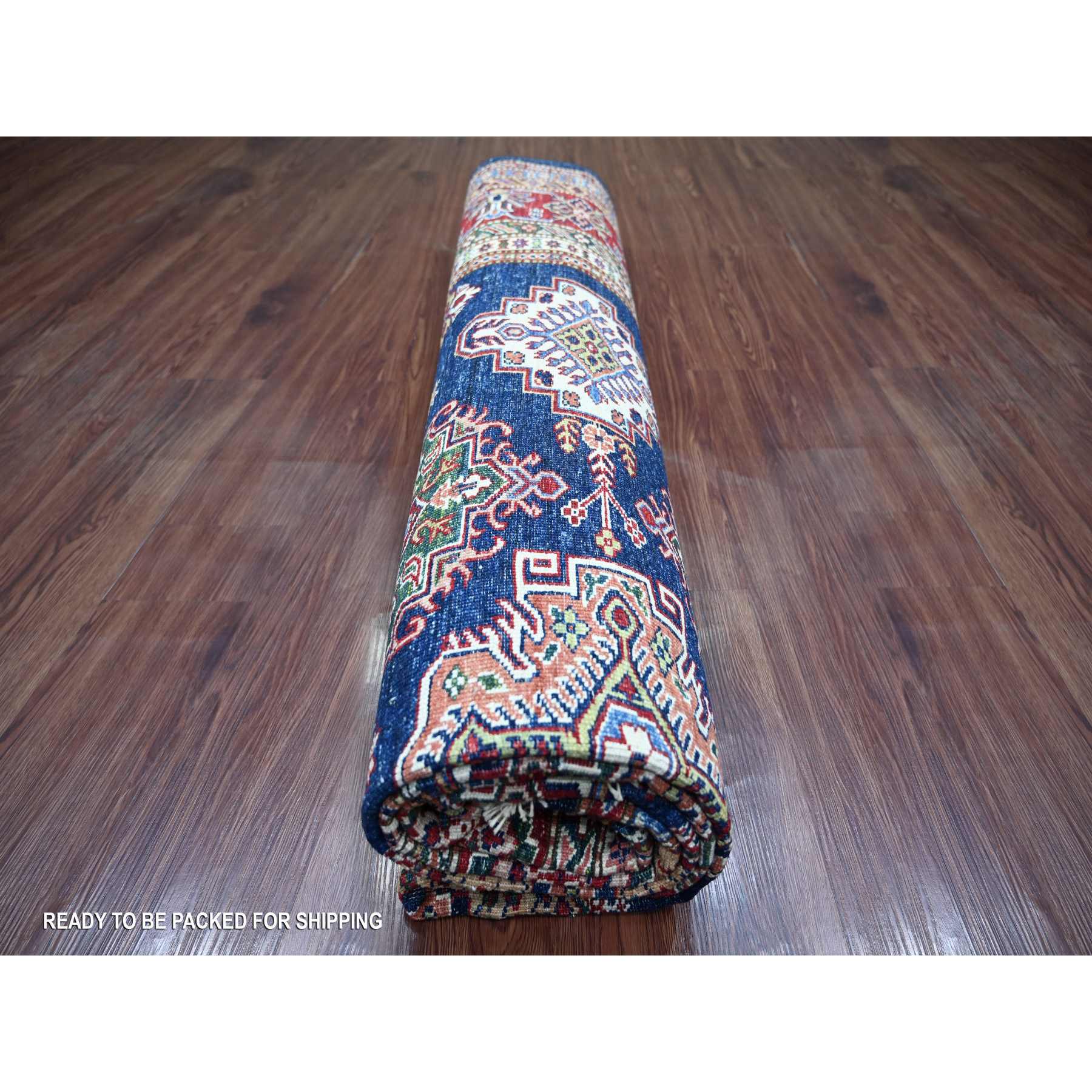 Tribal-Geometric-Hand-Knotted-Rug-108125