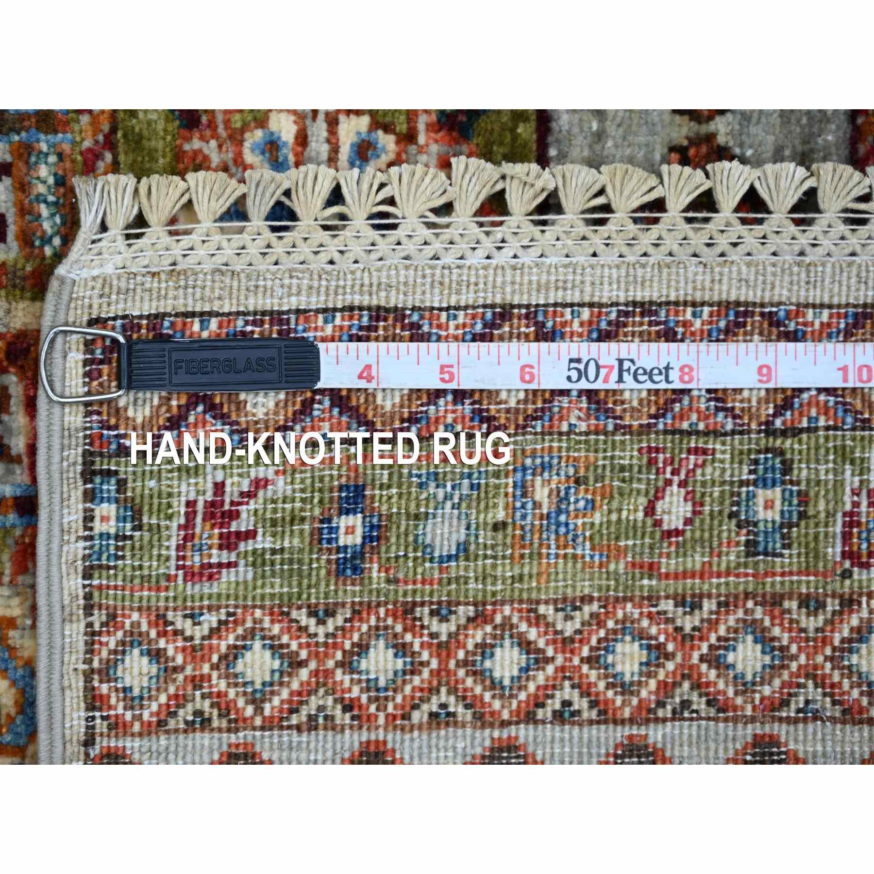 Tribal-Geometric-Hand-Knotted-Rug-108225