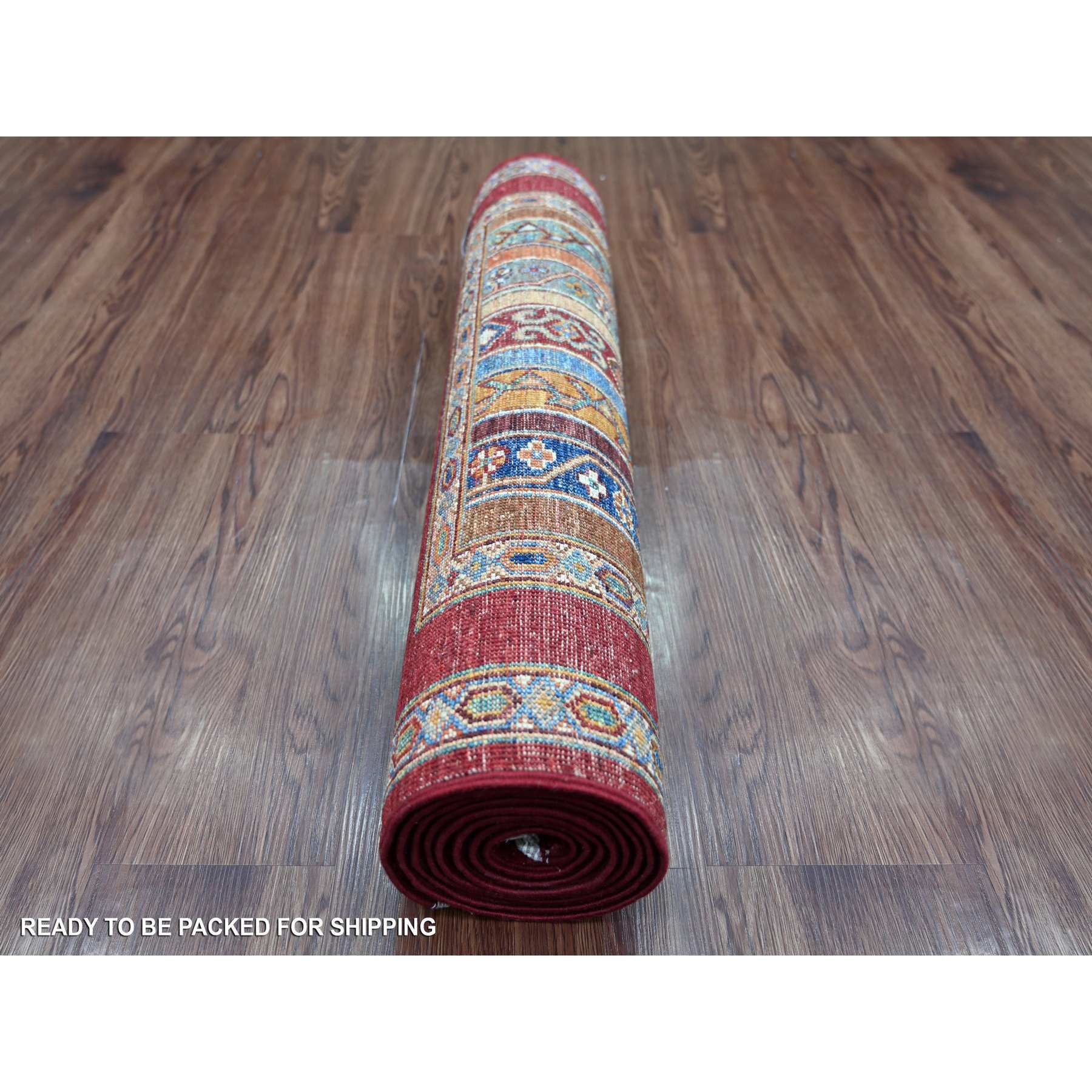 Tribal-Geometric-Hand-Knotted-Rug-108325