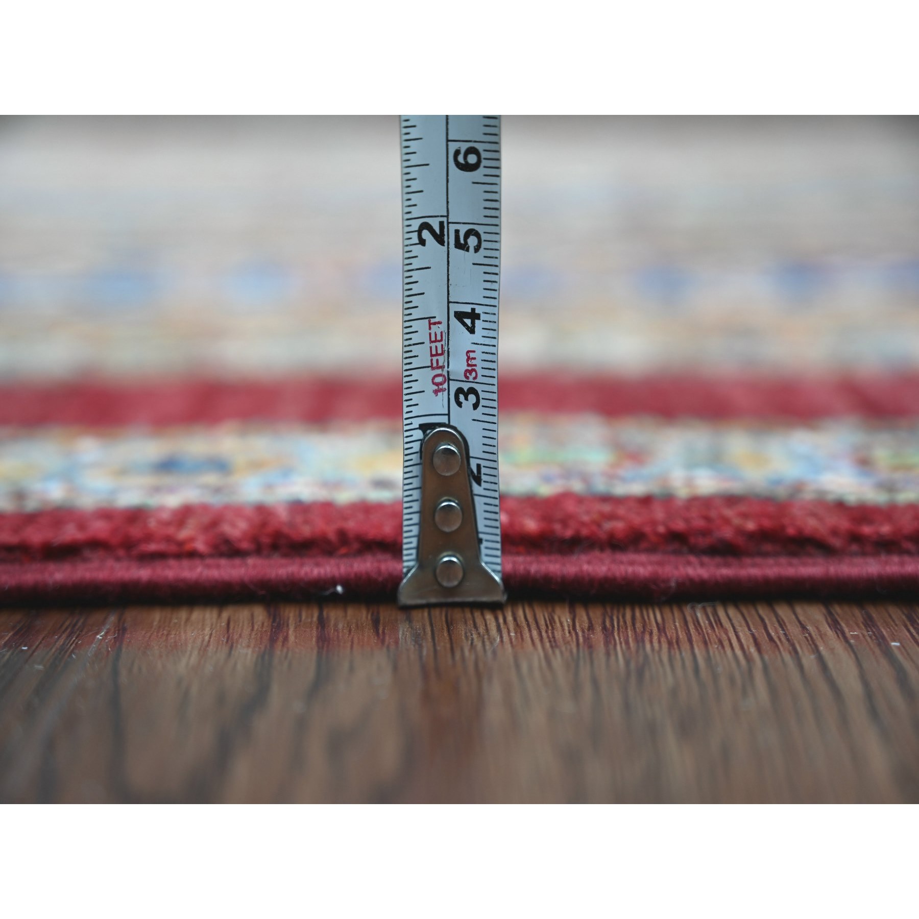Tribal-Geometric-Hand-Knotted-Rug-108325