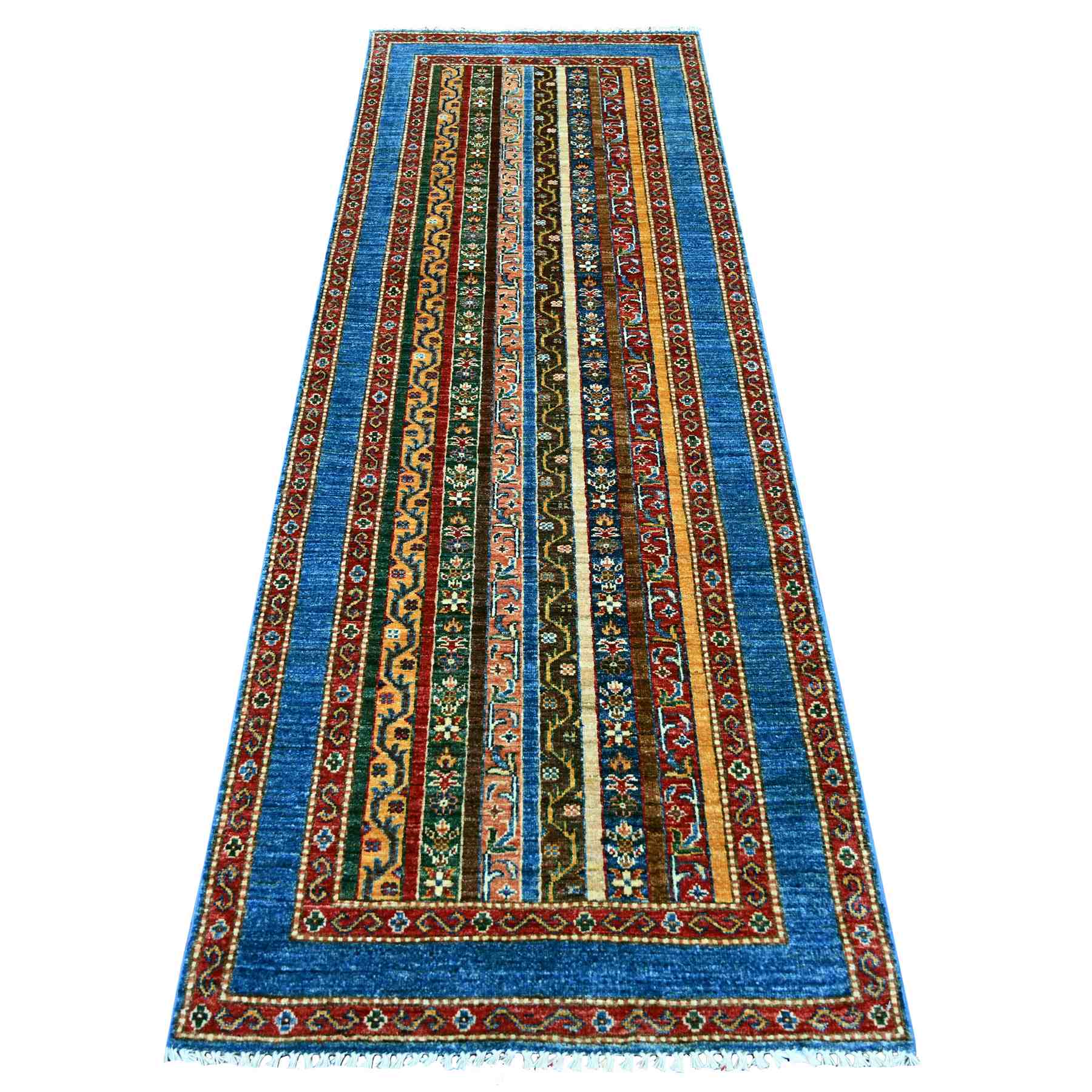 Tribal-Geometric-Hand-Knotted-Rug-108350