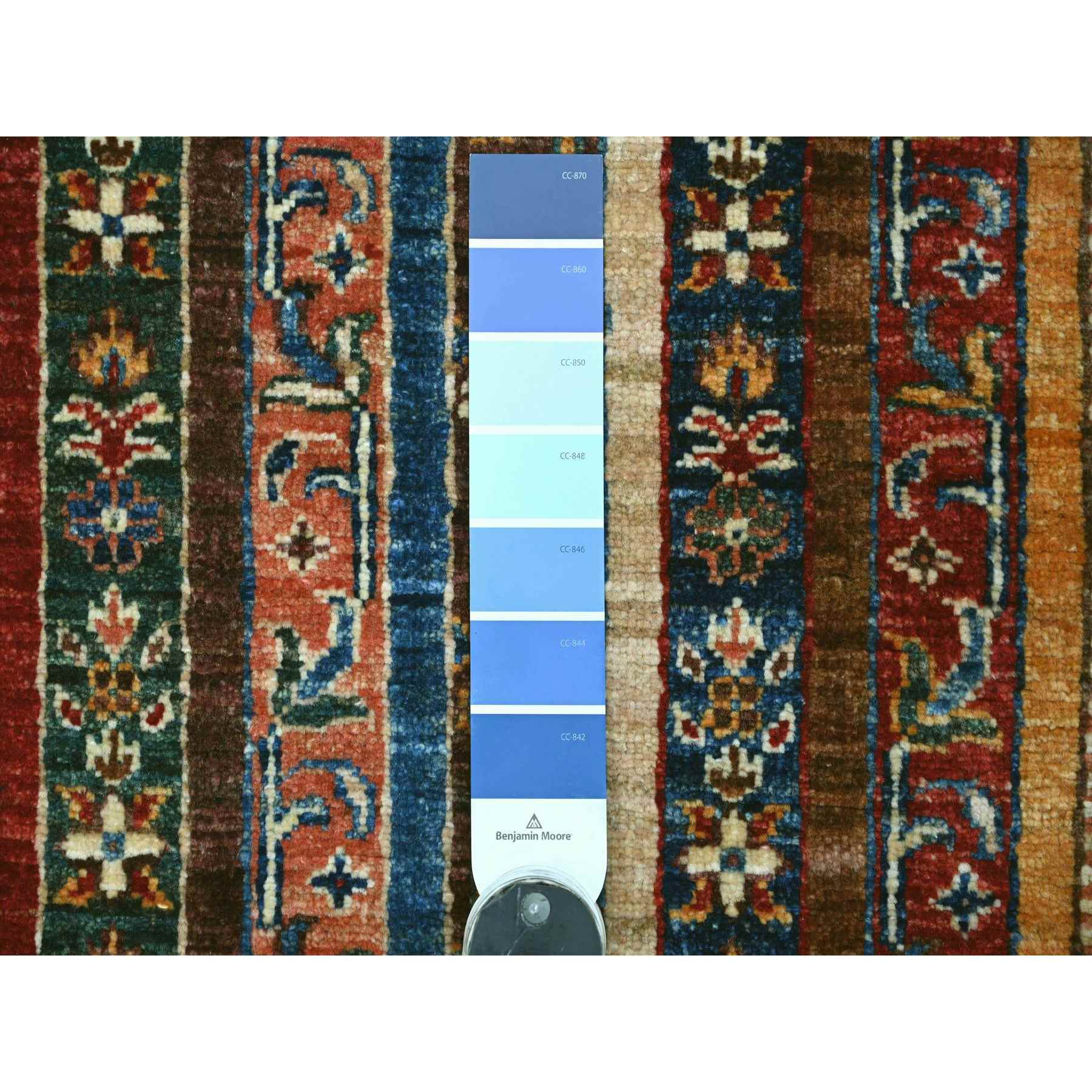 Tribal-Geometric-Hand-Knotted-Rug-108350