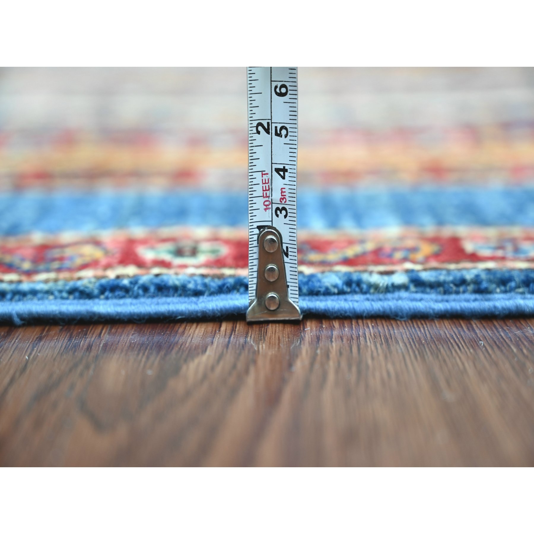 Tribal-Geometric-Hand-Knotted-Rug-108350