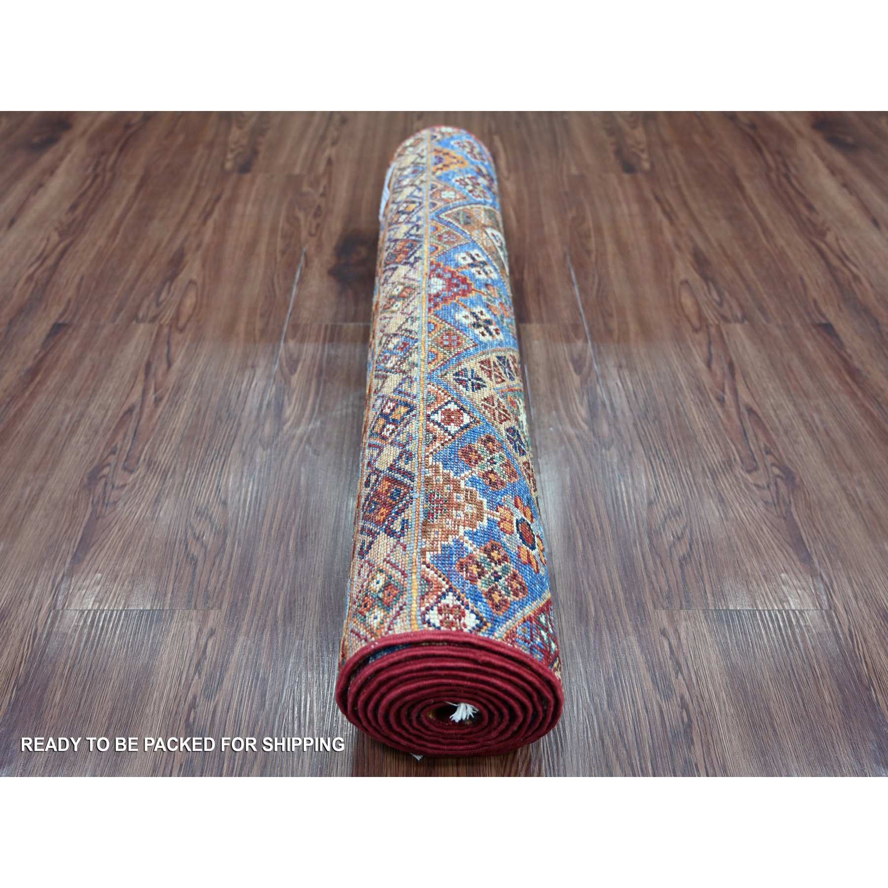 Tribal-Geometric-Hand-Knotted-Rug-108360