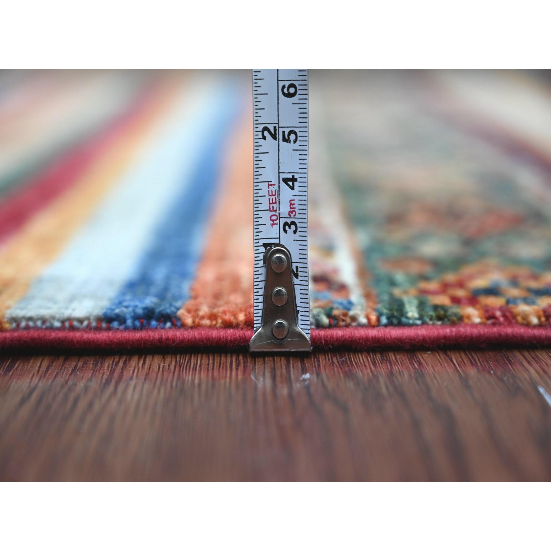 Tribal-Geometric-Hand-Knotted-Rug-108360