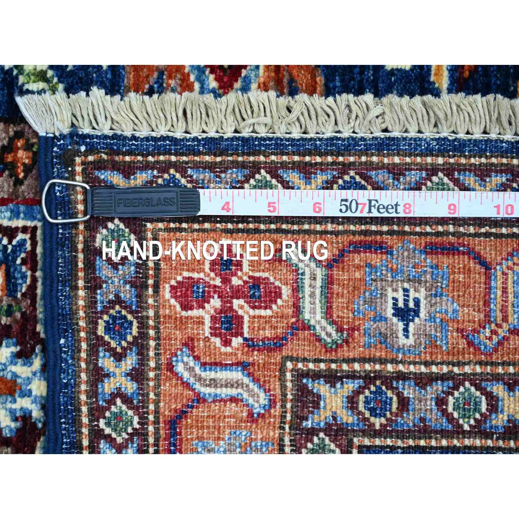 Tribal-Geometric-Hand-Knotted-Rug-108370