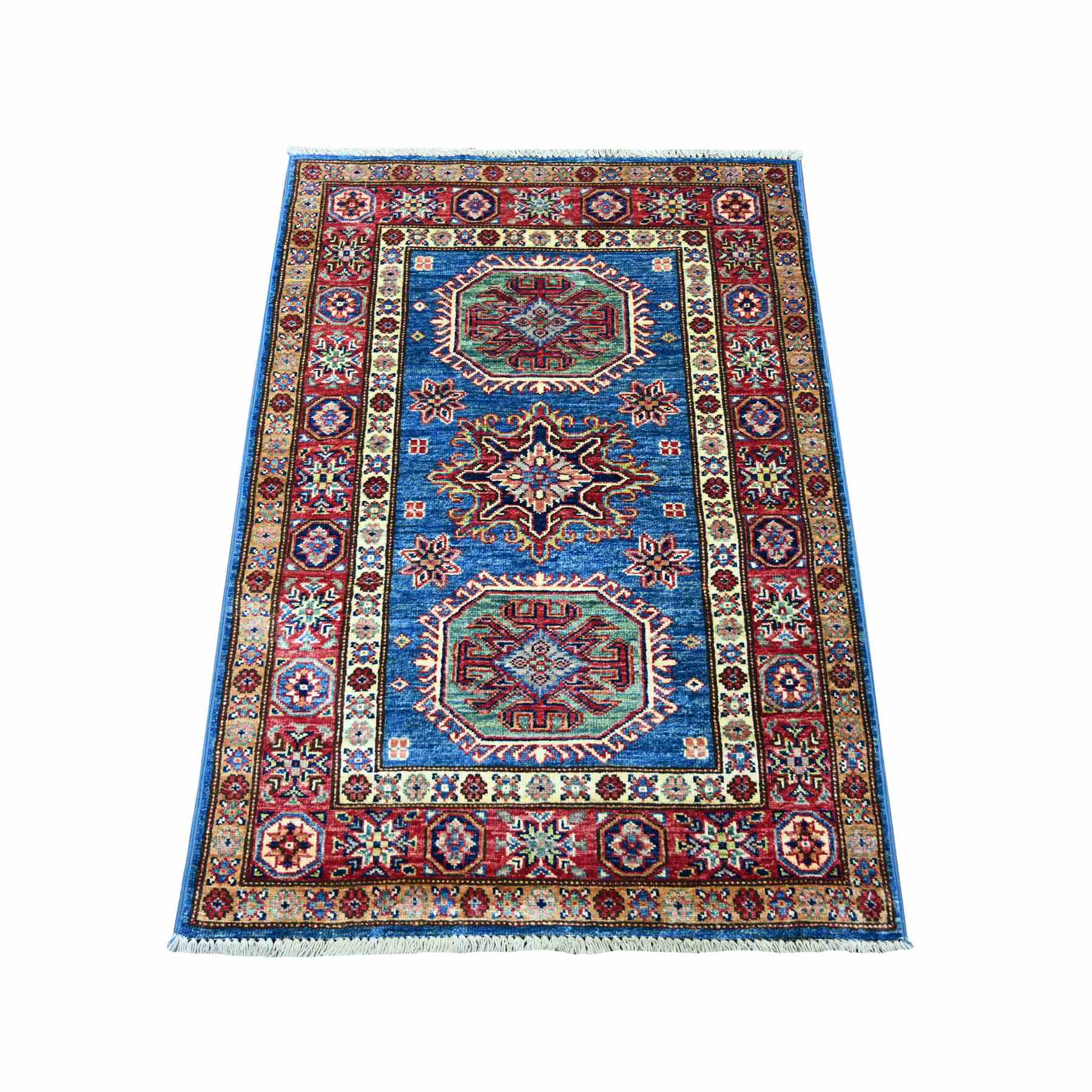 Tribal-Geometric-Hand-Knotted-Rug-108375