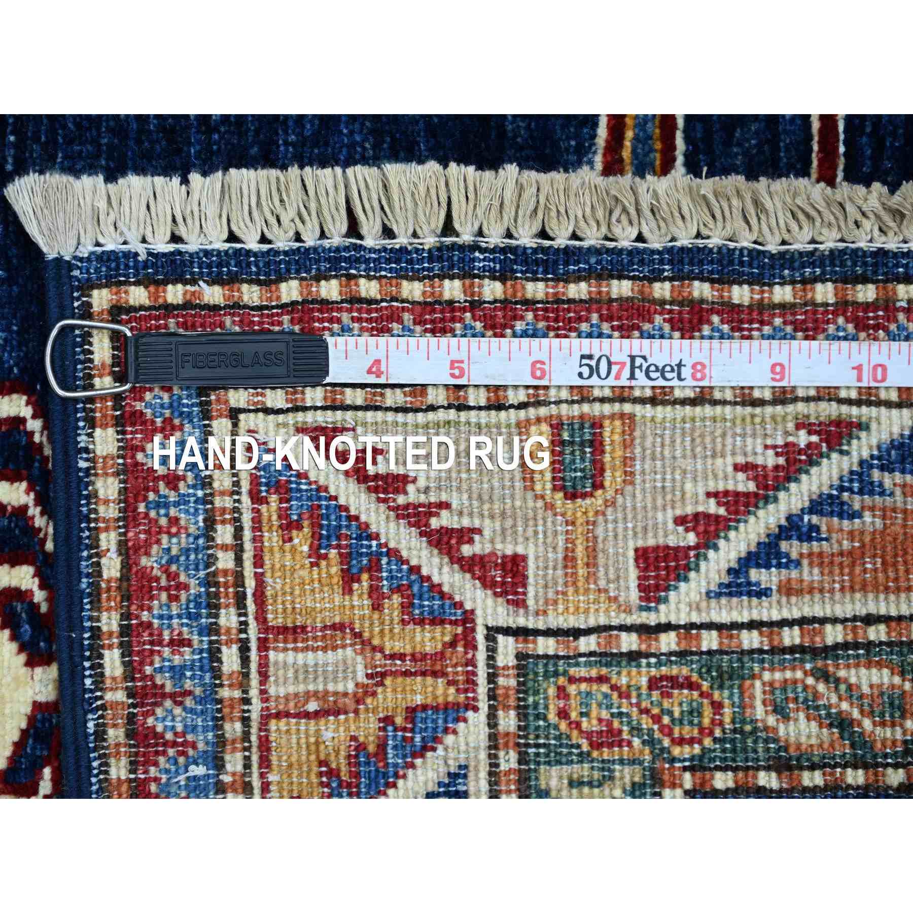 Tribal-Geometric-Hand-Knotted-Rug-108380