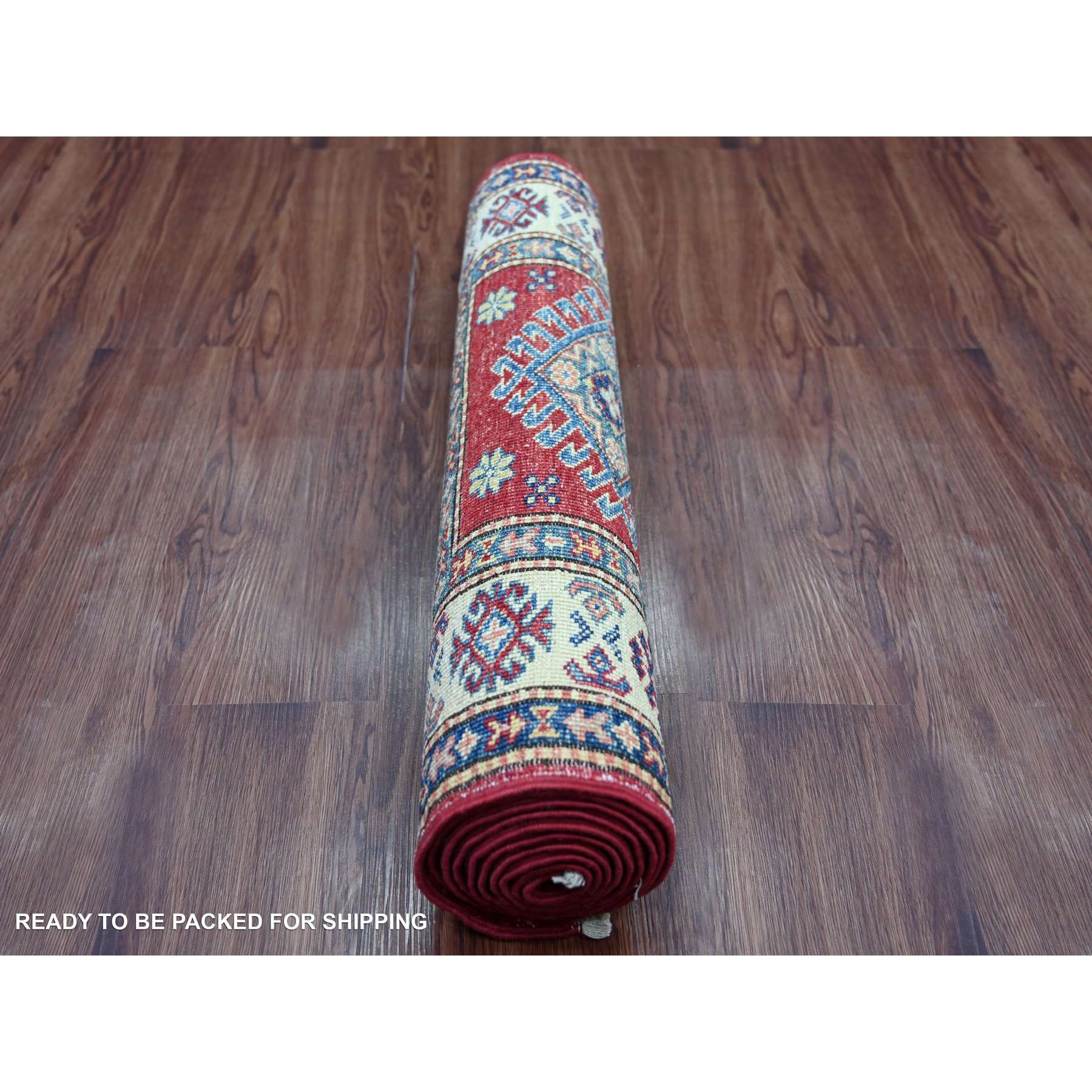 Tribal-Geometric-Hand-Knotted-Rug-108405