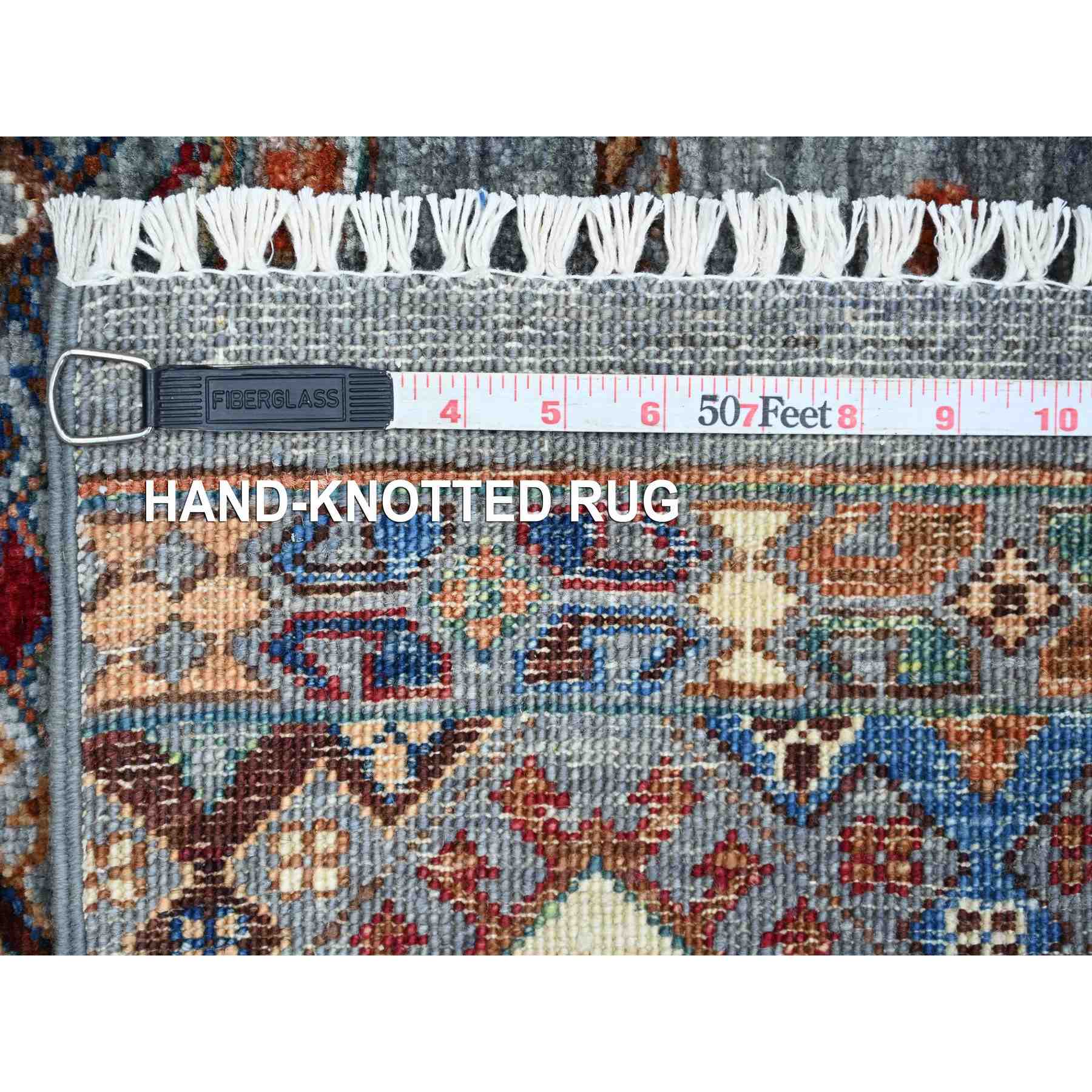 Tribal-Geometric-Hand-Knotted-Rug-108570