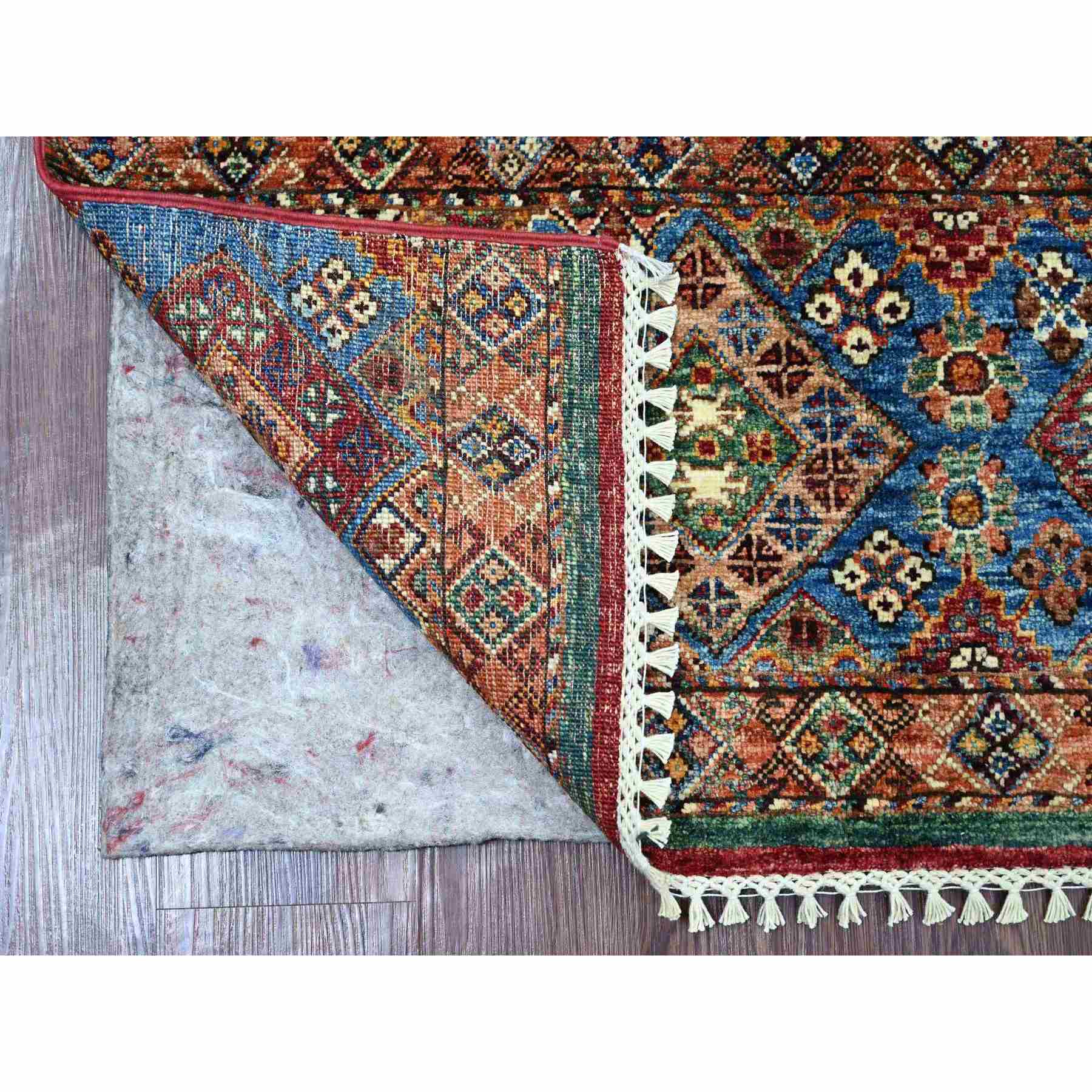 Tribal-Geometric-Hand-Knotted-Rug-108595