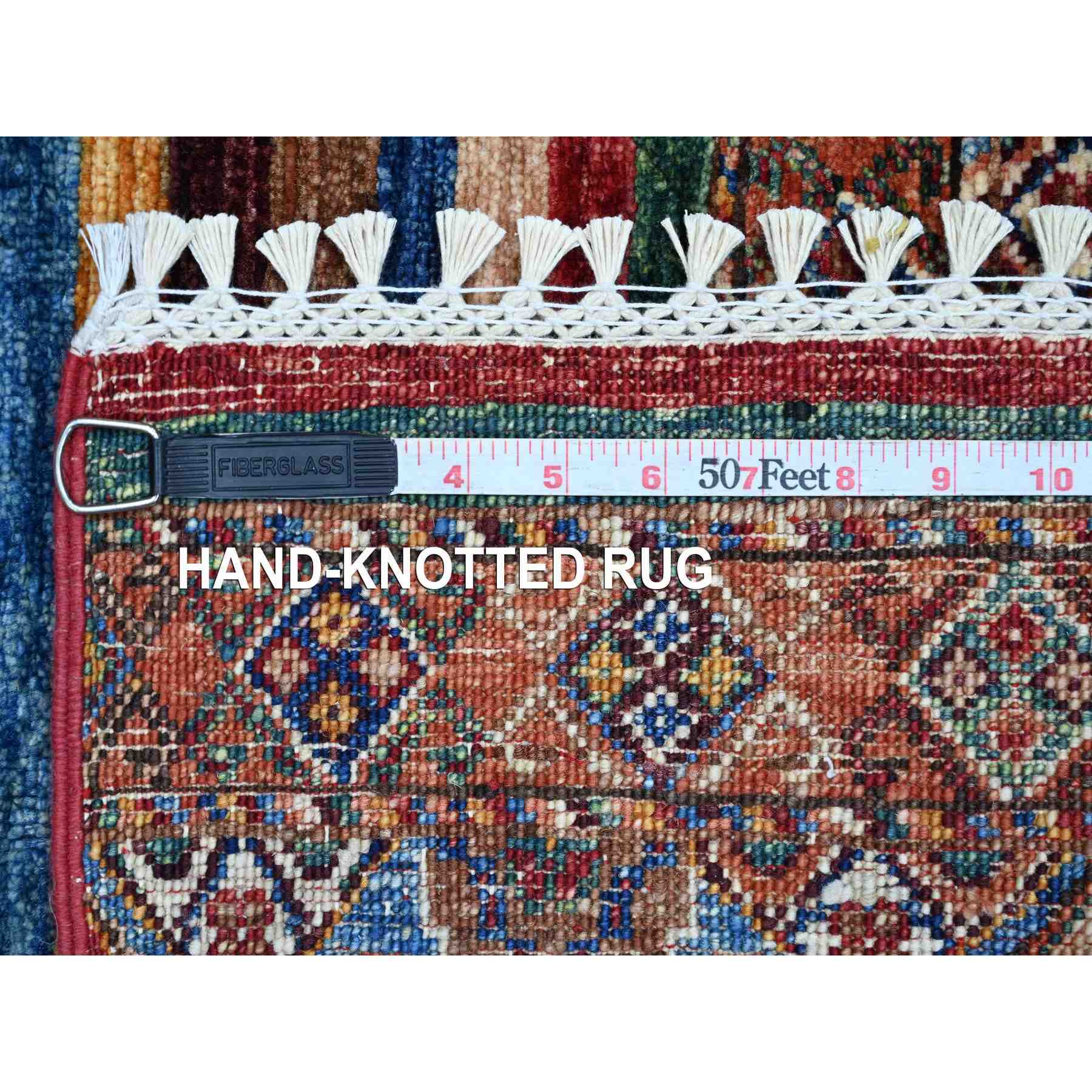 Tribal-Geometric-Hand-Knotted-Rug-108595