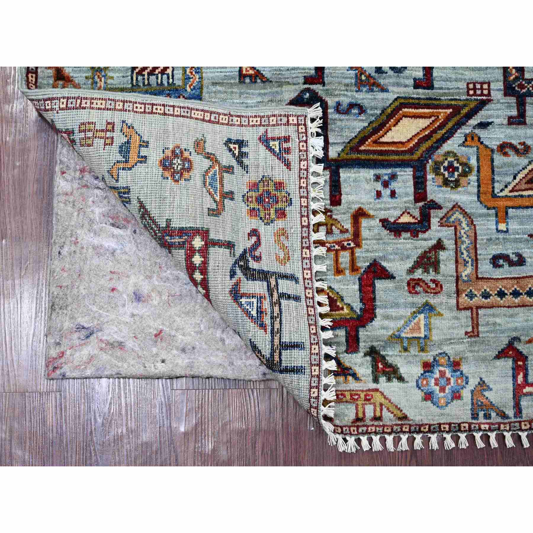 Tribal-Geometric-Hand-Knotted-Rug-108605