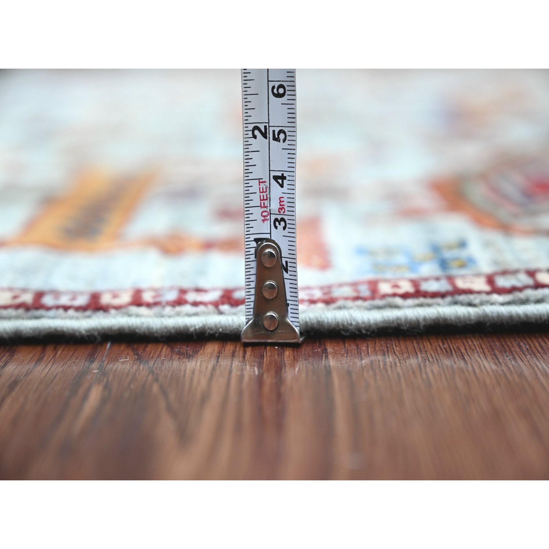 Tribal-Geometric-Hand-Knotted-Rug-108605