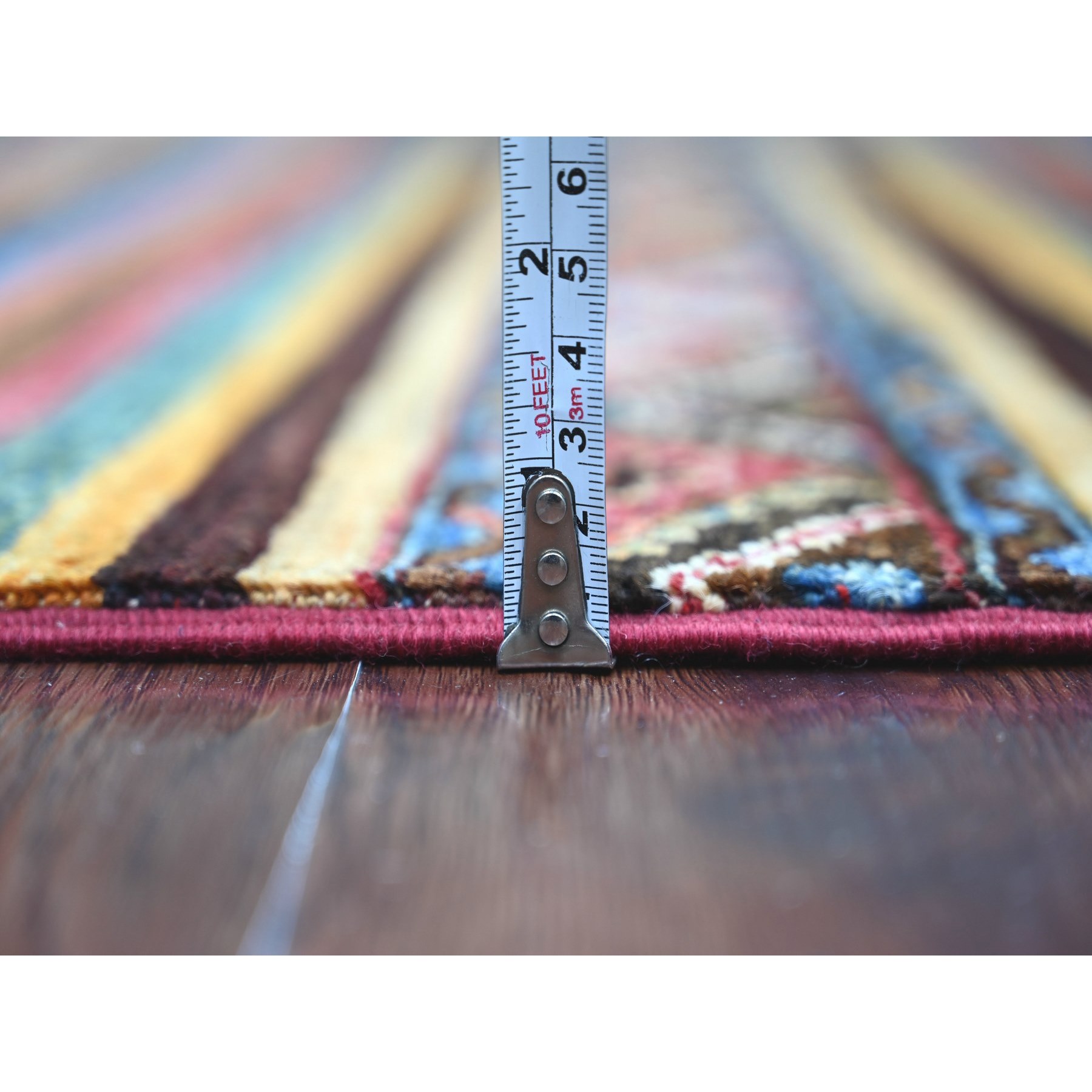 Tribal-Geometric-Hand-Knotted-Rug-108610