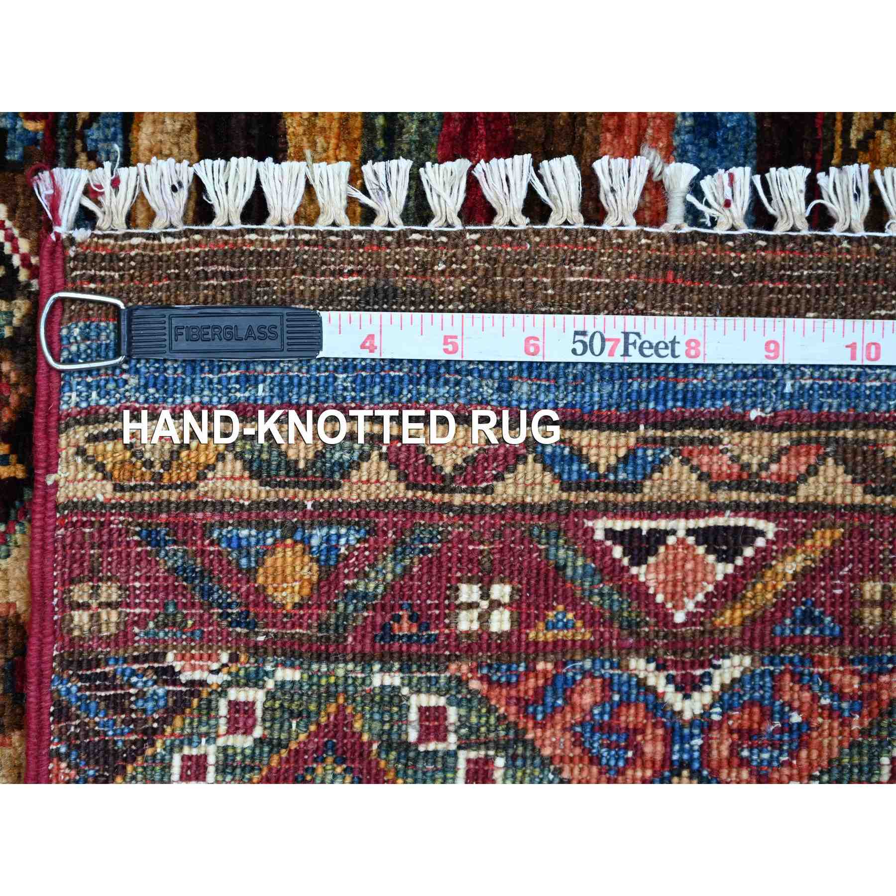 Tribal-Geometric-Hand-Knotted-Rug-108610