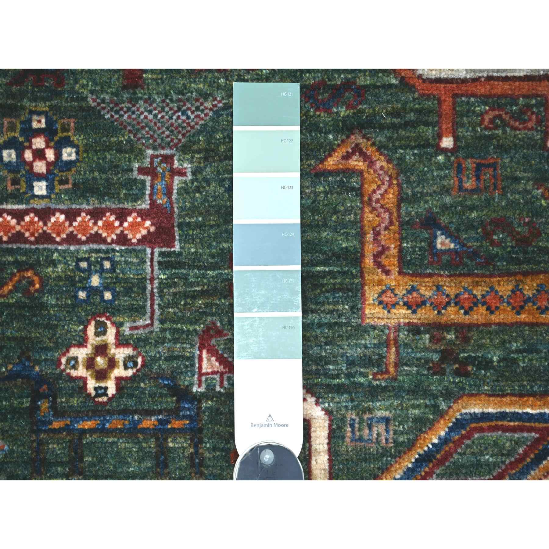 Tribal-Geometric-Hand-Knotted-Rug-108625