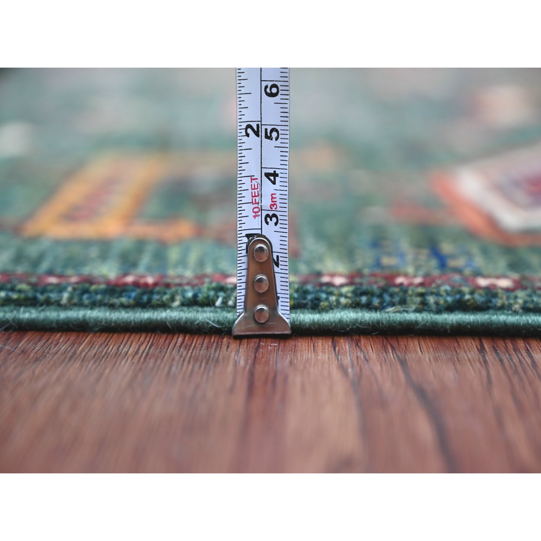Tribal-Geometric-Hand-Knotted-Rug-108625